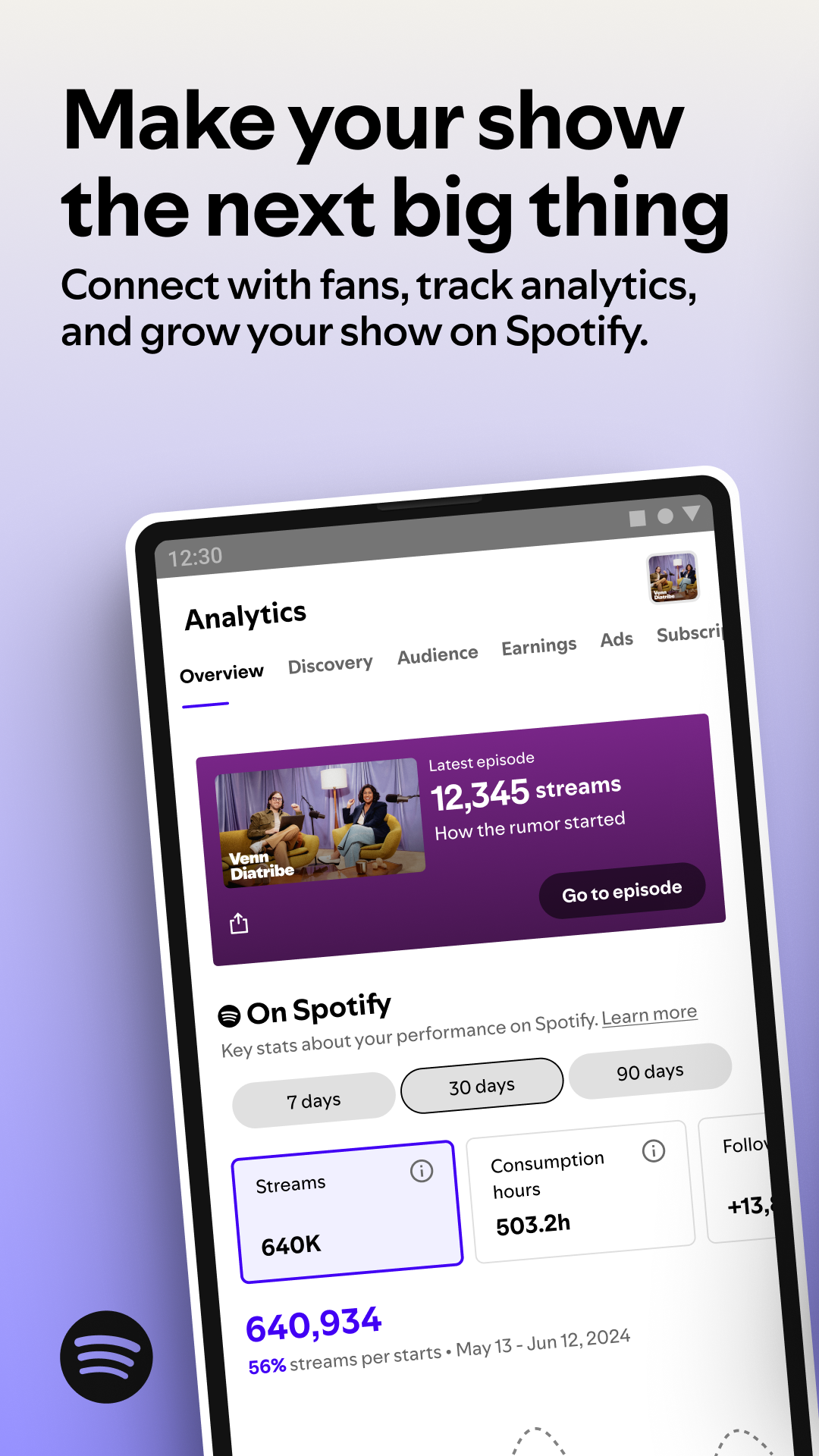 اسکرین شات 1 برنامه Spotify for Creators