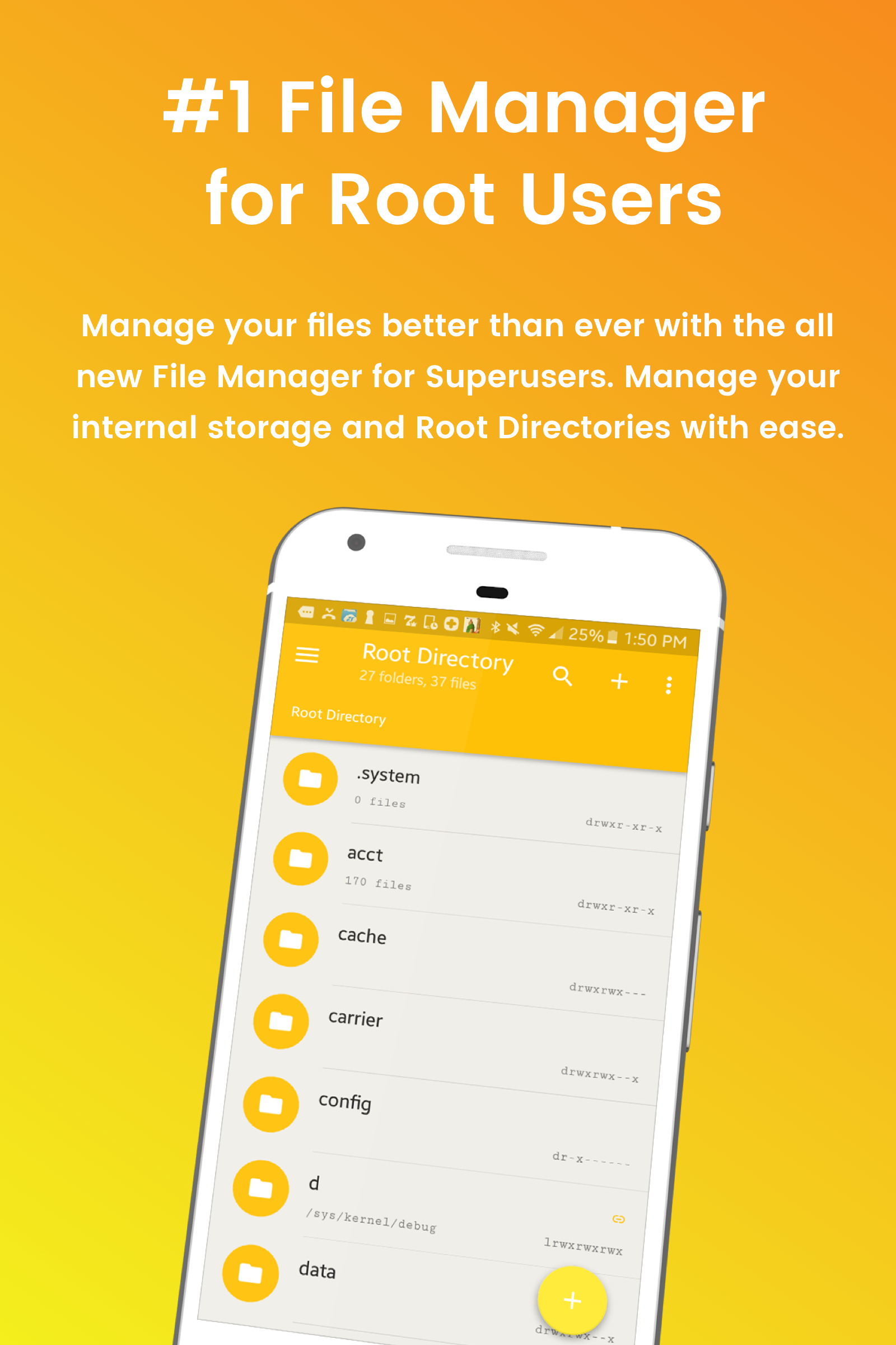 اسکرین شات 1 برنامه File Manager for Superusers
