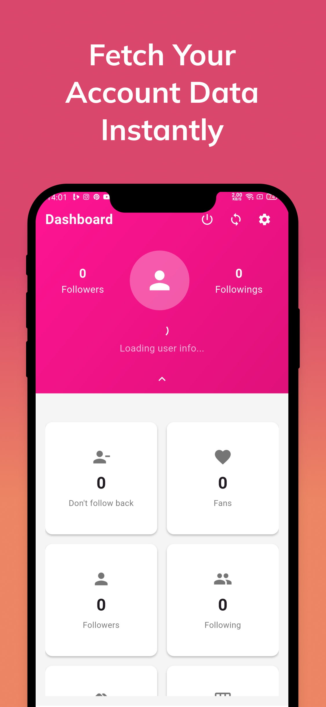 اسکرین شات 2 برنامه Followers - Unfollowers