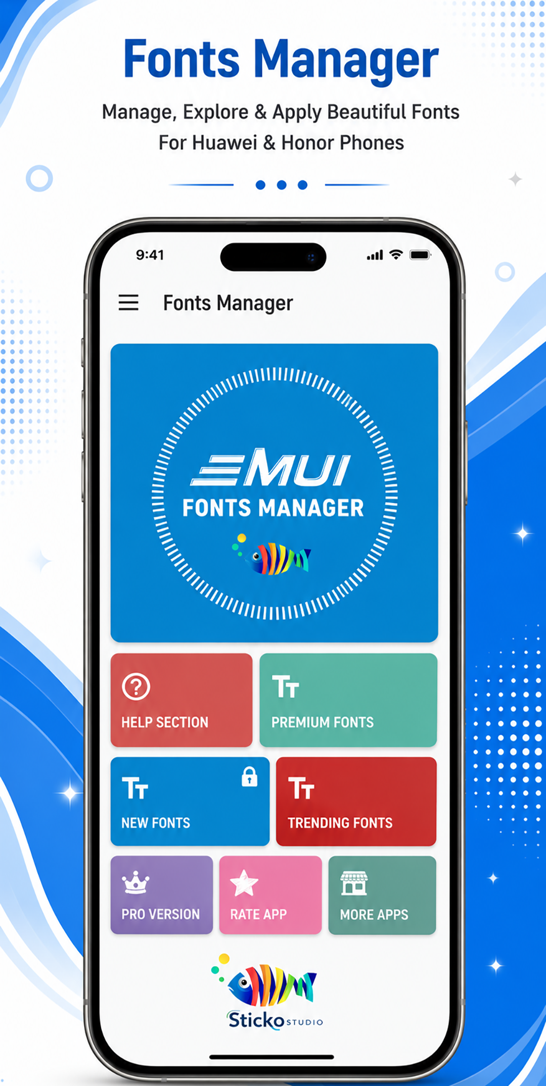 اسکرین شات 2 برنامه Font Manager for Huawei/Emui