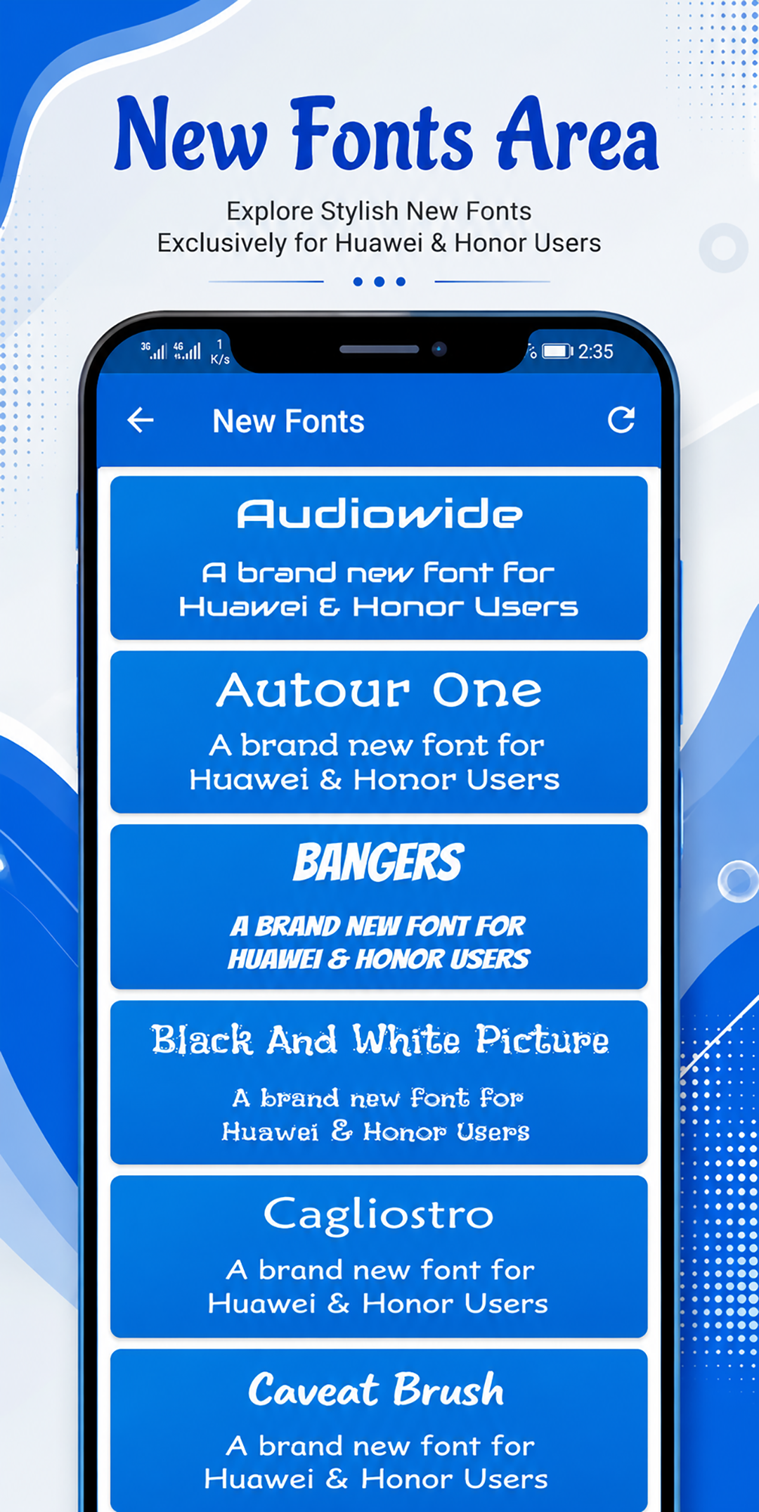 اسکرین شات 5 برنامه Font Manager for Huawei/Emui