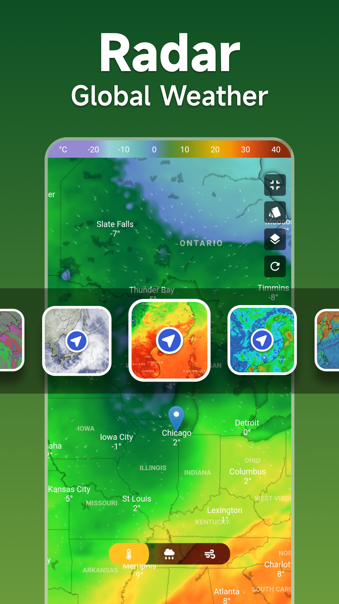 اسکرین شات 4 برنامه Weather - Live weather radar