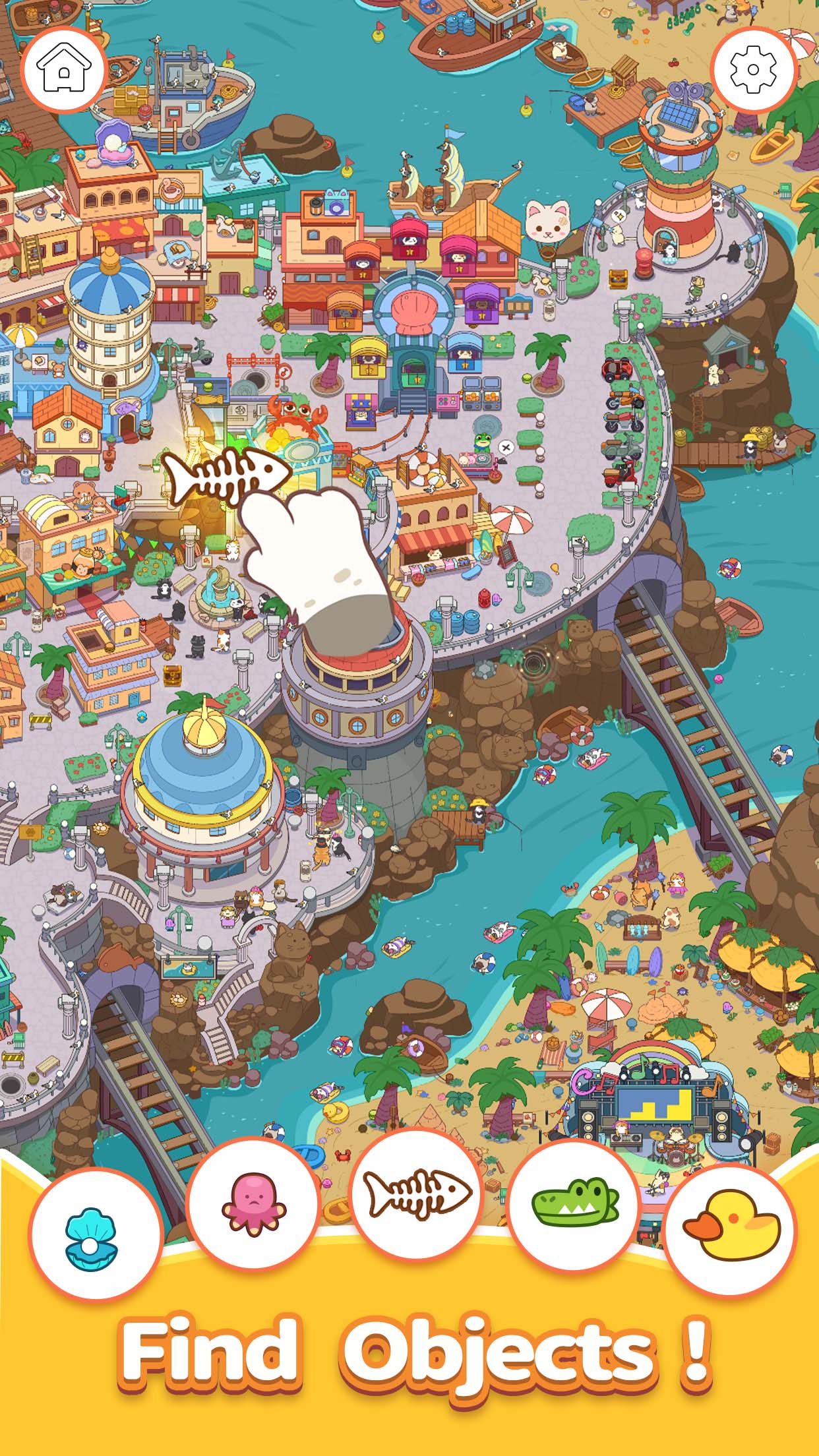 اسکرین شات 1 بازی Cat Trip: Hidden Object Games