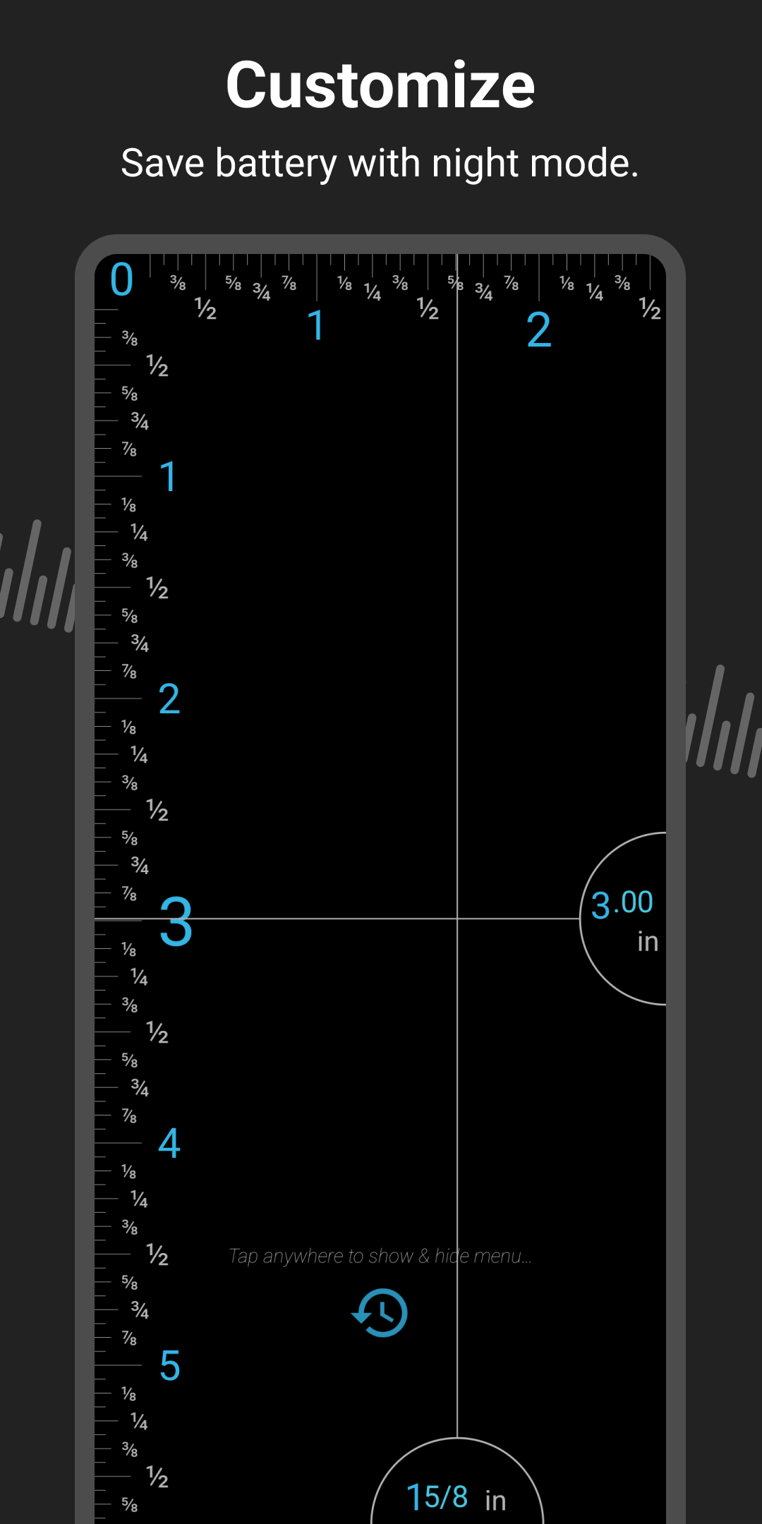 اسکرین شات 2 برنامه Ruler