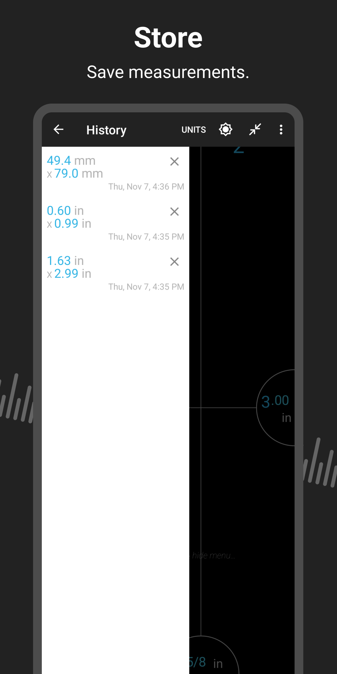 اسکرین شات 4 برنامه Ruler