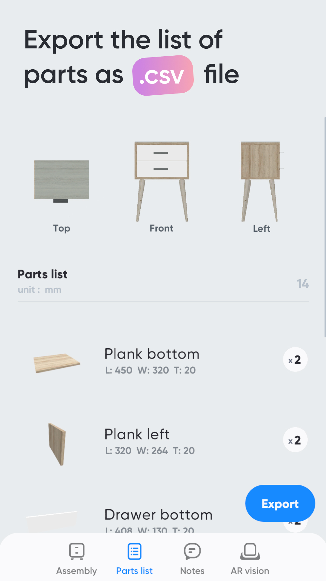 اسکرین شات 5 برنامه Moblo - furniture 3D modeling