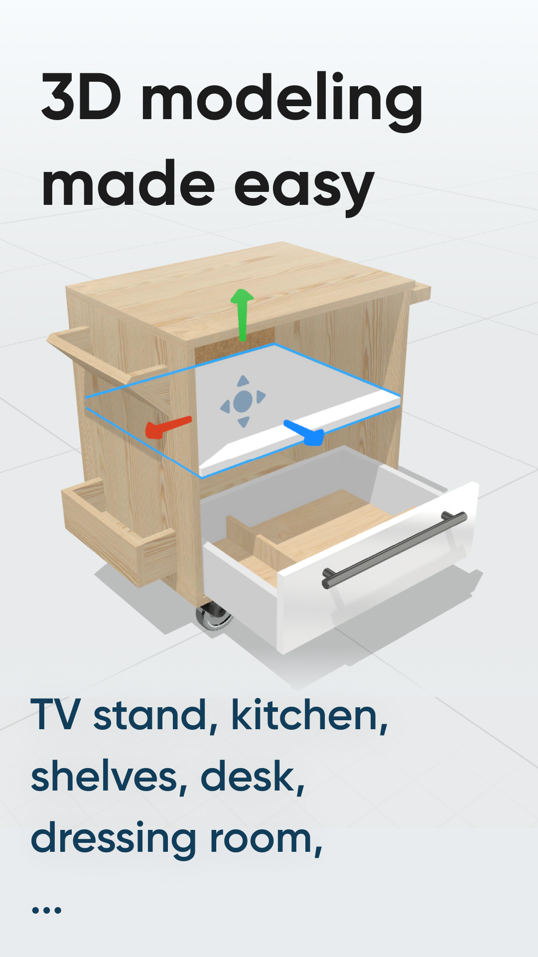 اسکرین شات 1 برنامه Moblo - 3D Furniture Design