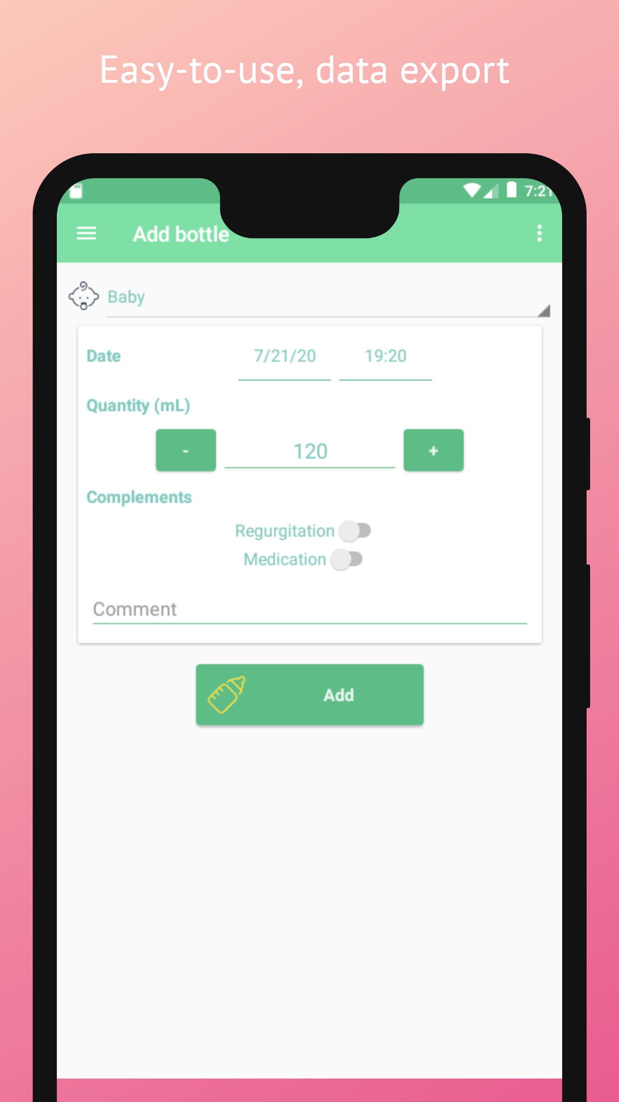 اسکرین شات 3 برنامه Baby Tracking / Baby's Diary