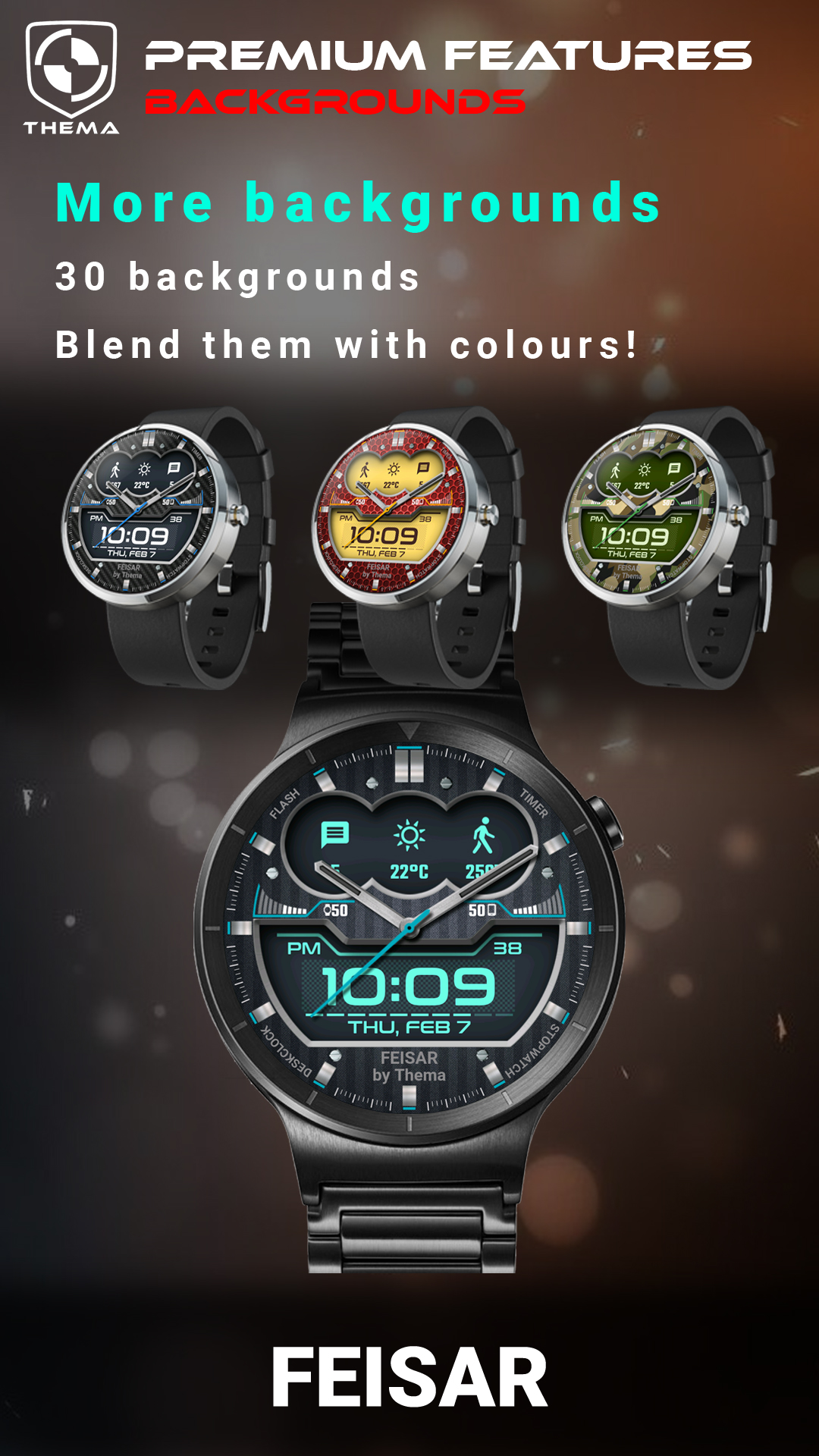 اسکرین شات 6 برنامه Feisar Watch Face