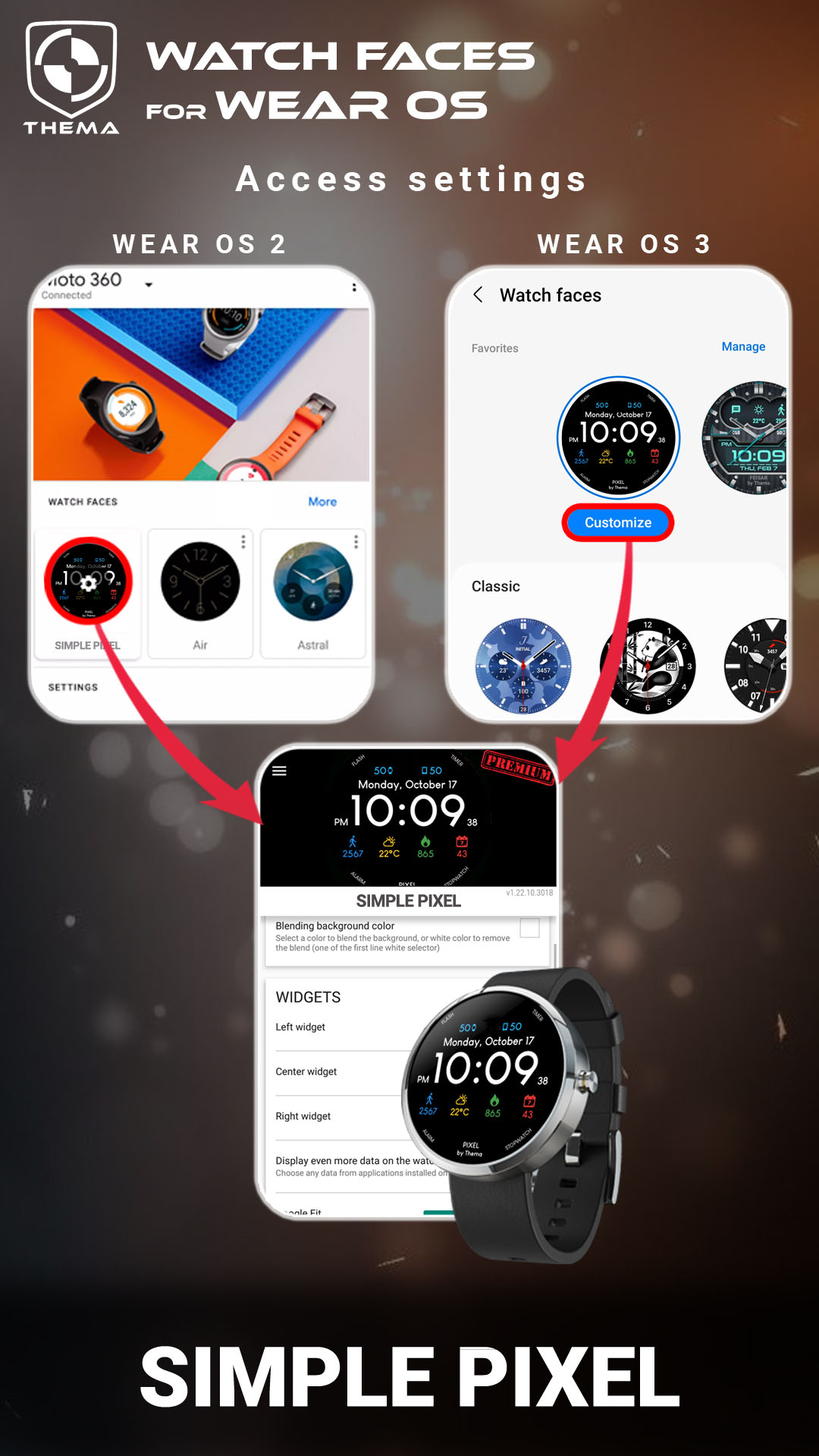 اسکرین شات 7 برنامه Simple Pixel Watch Face