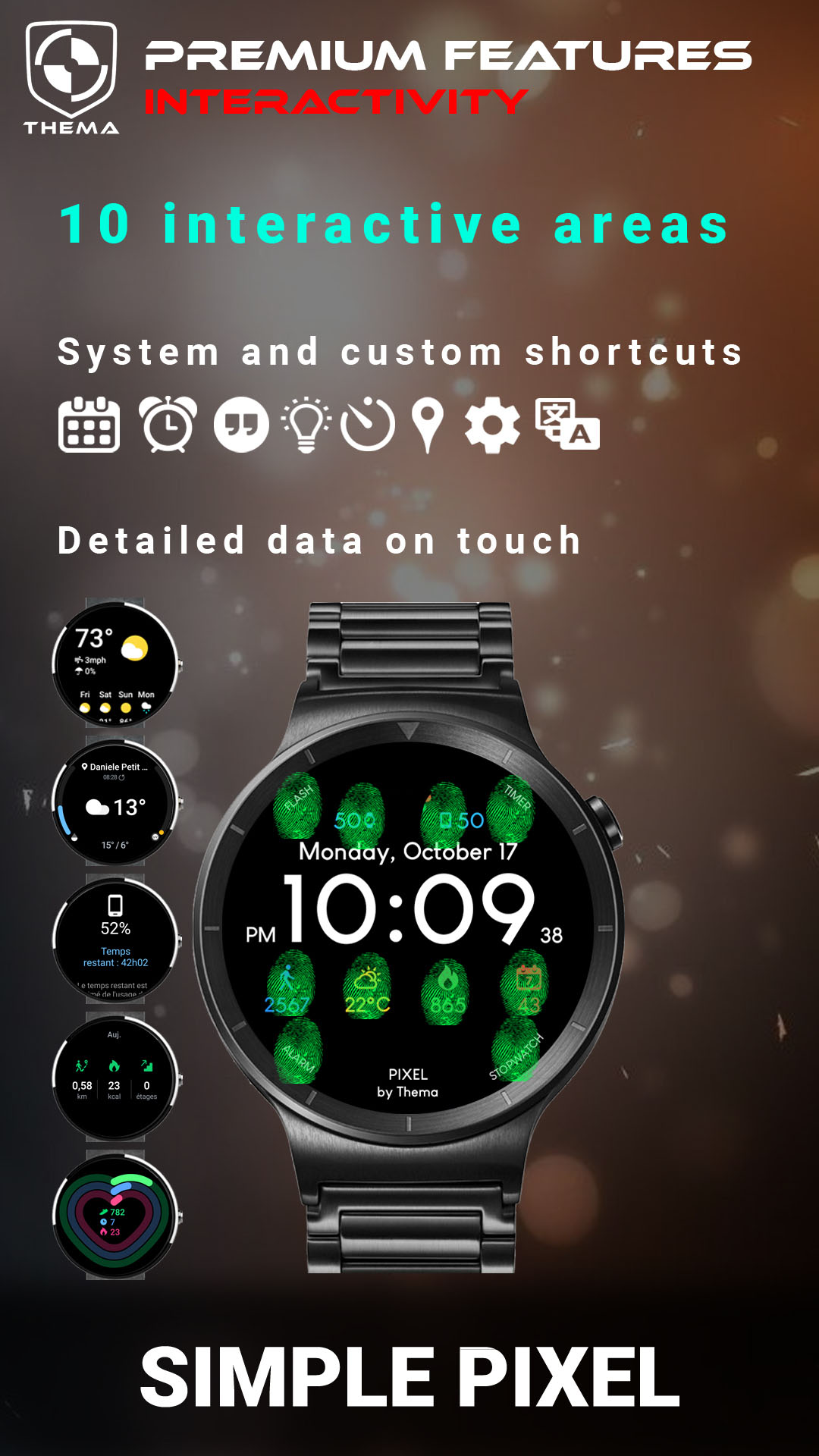 اسکرین شات 3 برنامه Simple Pixel Watch Face