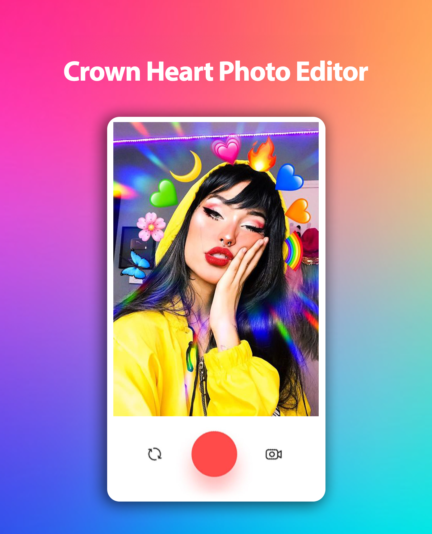 اسکرین شات 7 برنامه Crown Heart Photo Editor