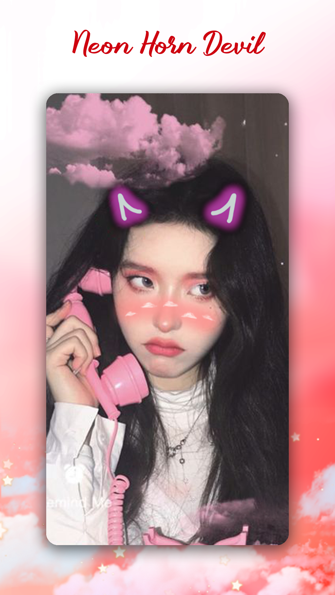 اسکرین شات 1 برنامه Neon Horns Devil Photo Editor