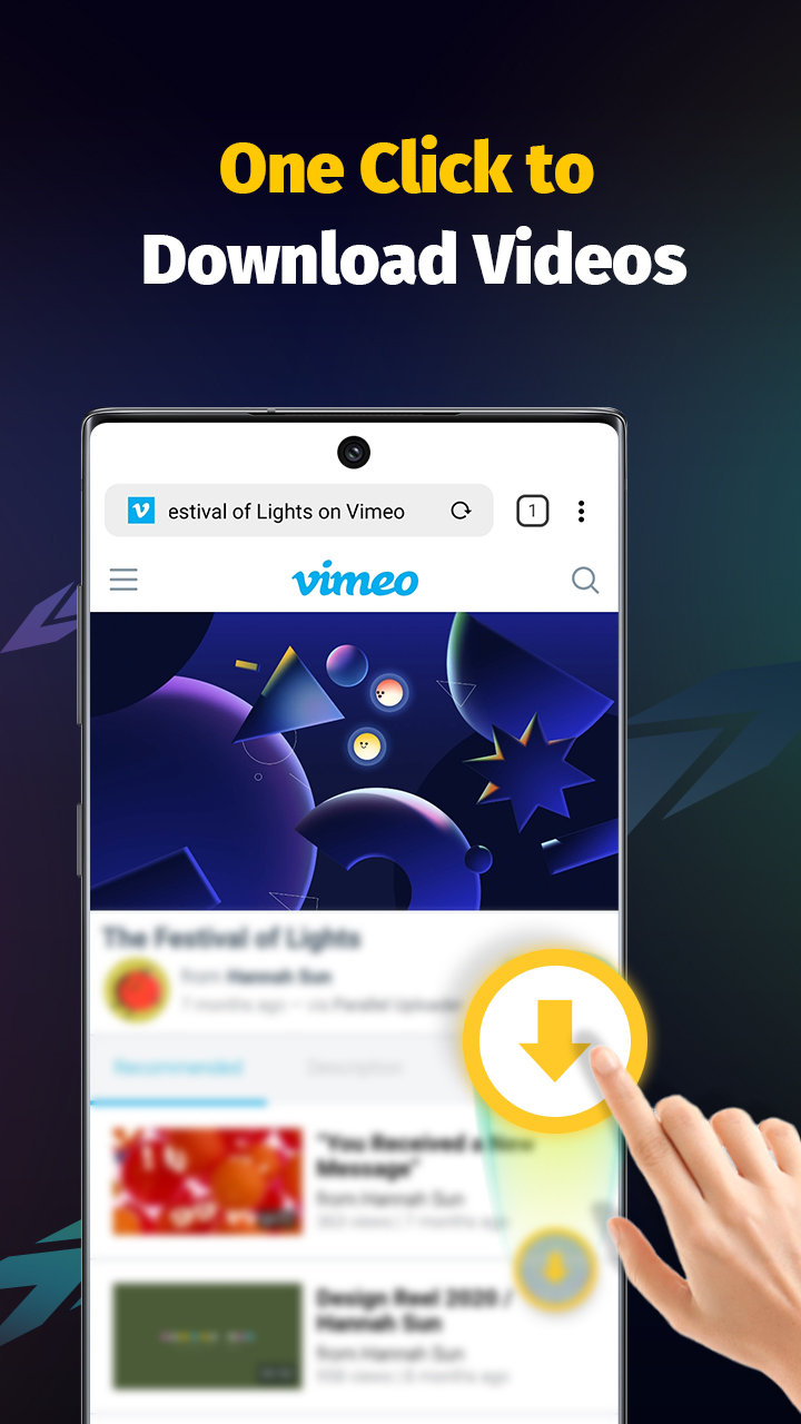 اسکرین شات 2 برنامه Video Downloader - Save Videos