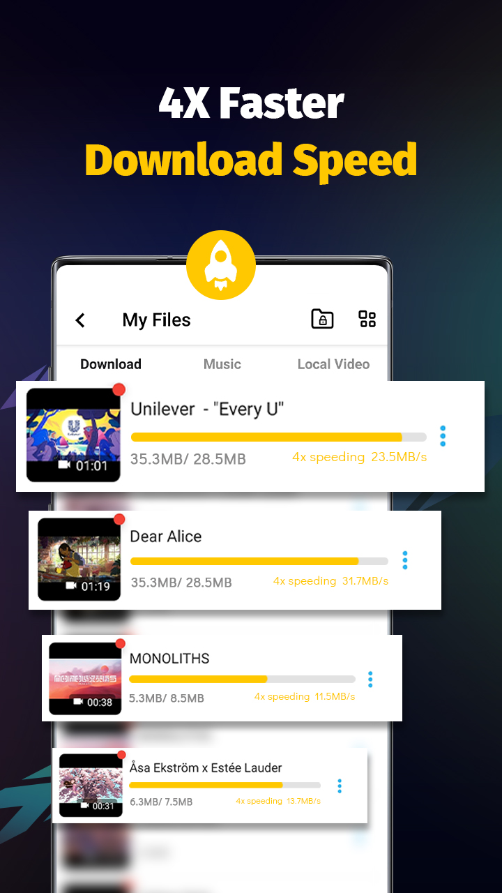 اسکرین شات 3 برنامه Video Downloader - Save Videos