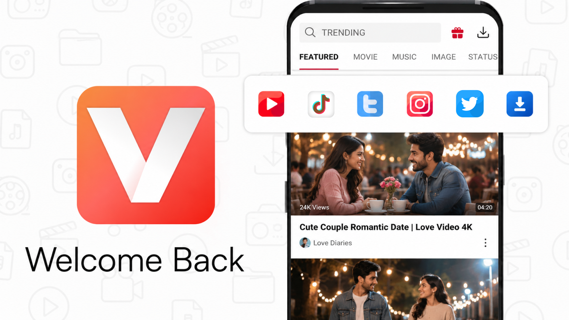 اسکرین شات 1 برنامه 4k Video Downloader and Player