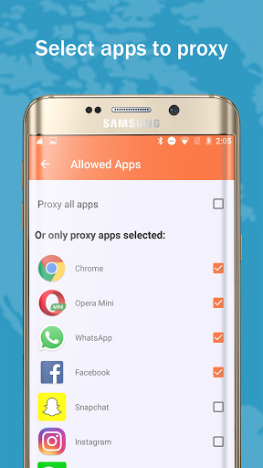 اسکرین شات 2 برنامه Free VPN Unlimited - Snap VPN