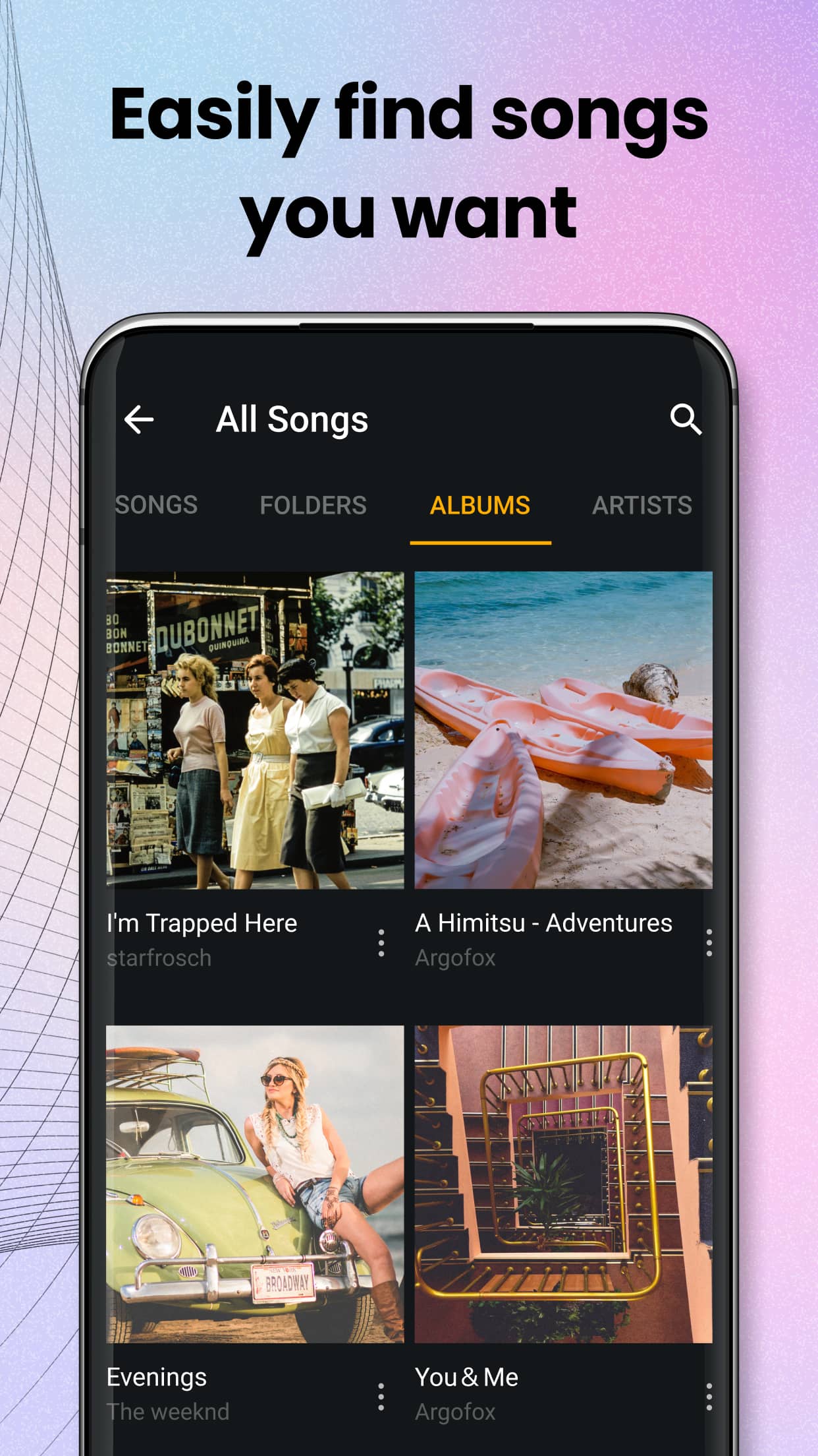 اسکرین شات 4 برنامه Music Player & MP3, Bass Boost