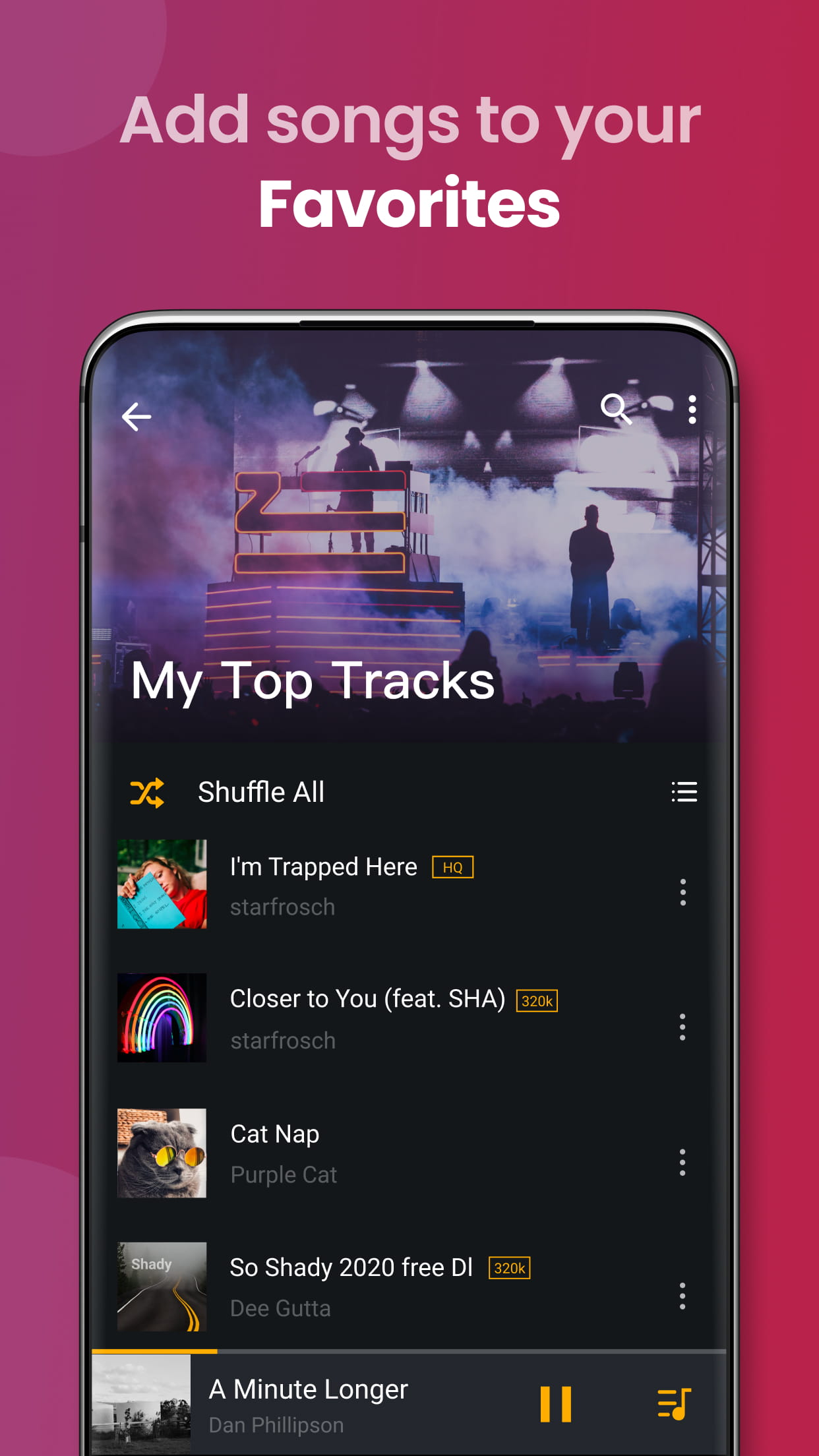 اسکرین شات 8 برنامه Music Player & MP3, Bass Boost