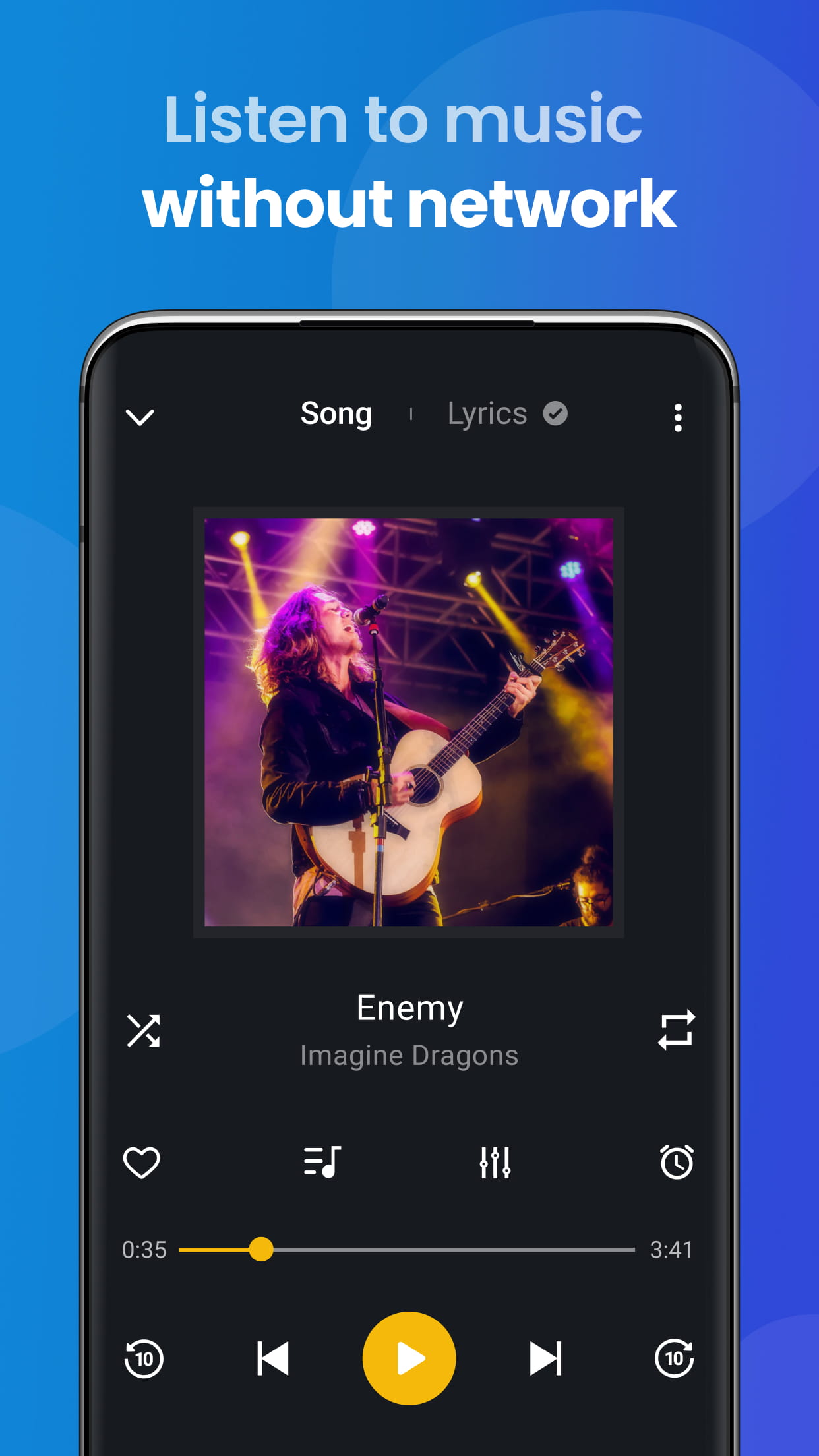 اسکرین شات 4 برنامه Music Player & MP3, Bass Boost