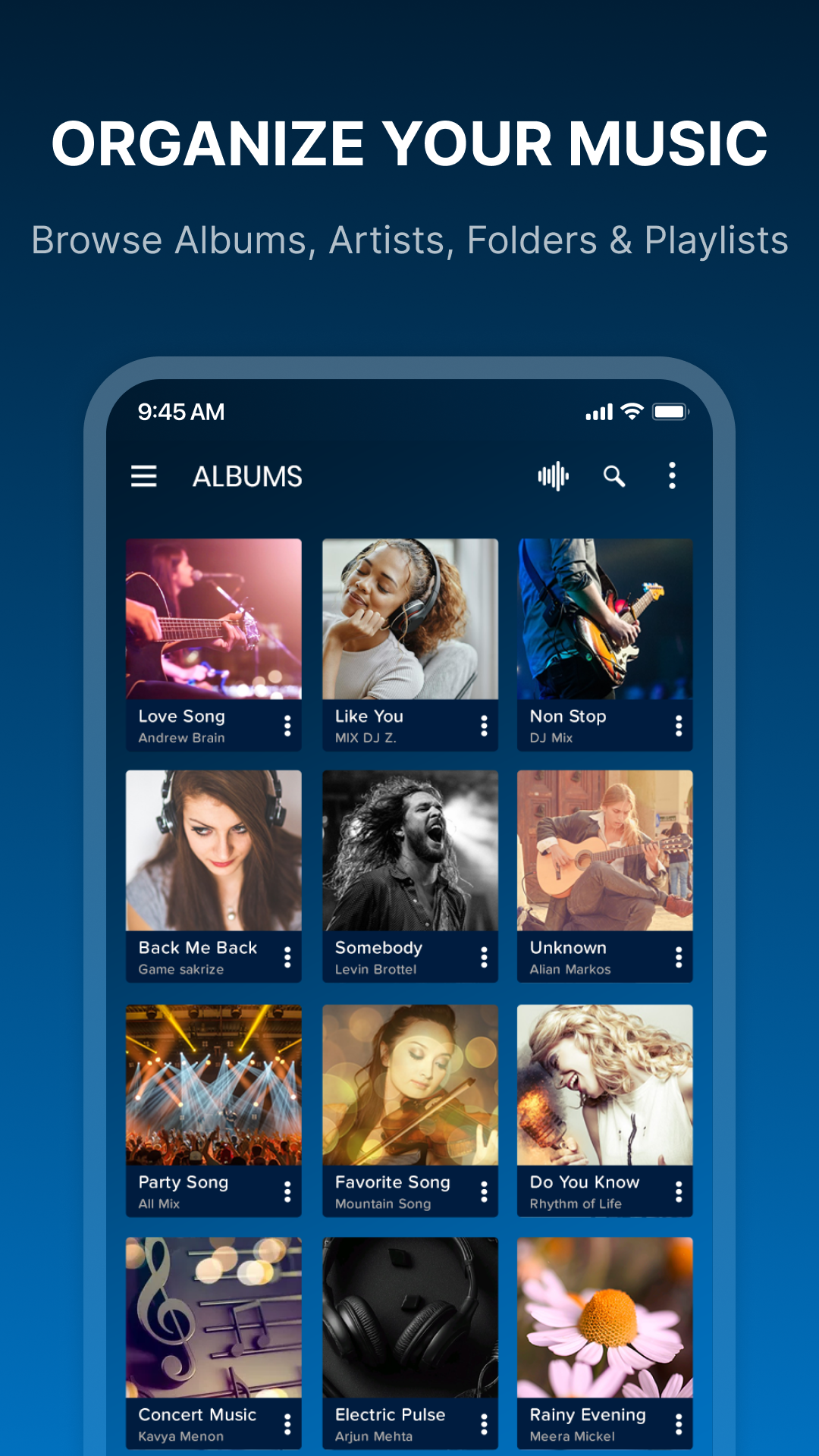 اسکرین شات 4 برنامه Music Player - MP3 Player