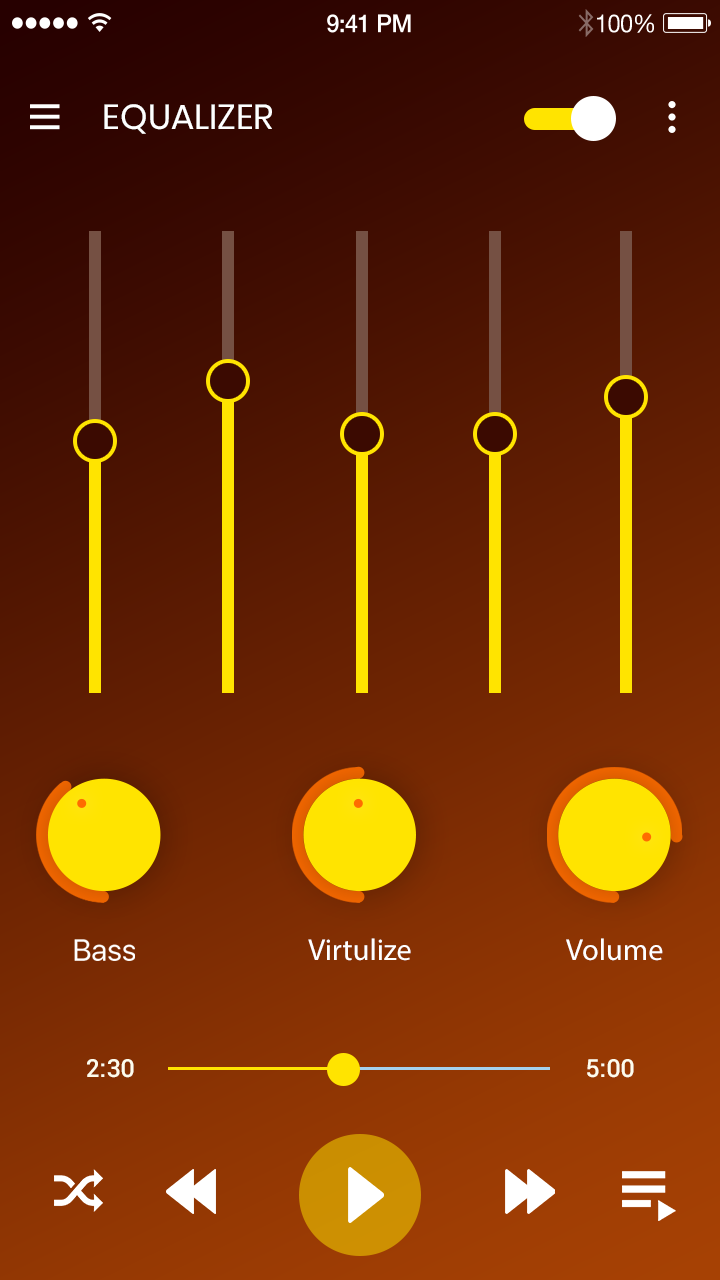 اسکرین شات 5 برنامه Music Player for Galaxy