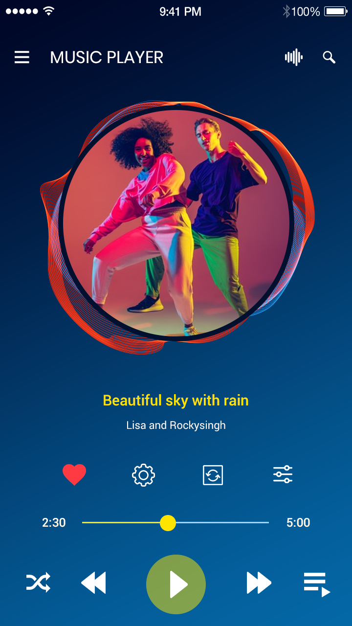اسکرین شات 3 برنامه Music Player for Galaxy
