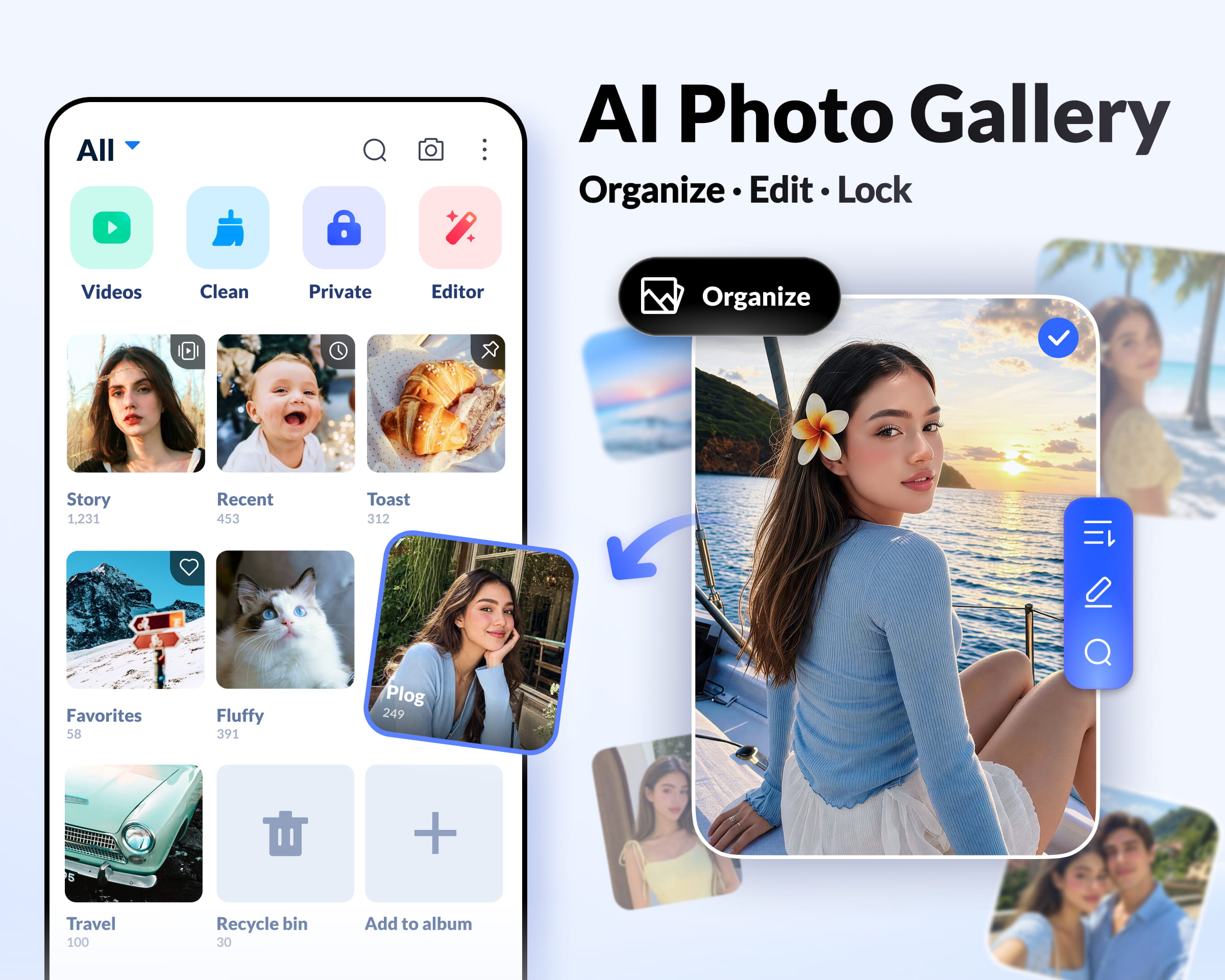 اسکرین شات 1 برنامه Gallery - Photo Gallery, Album