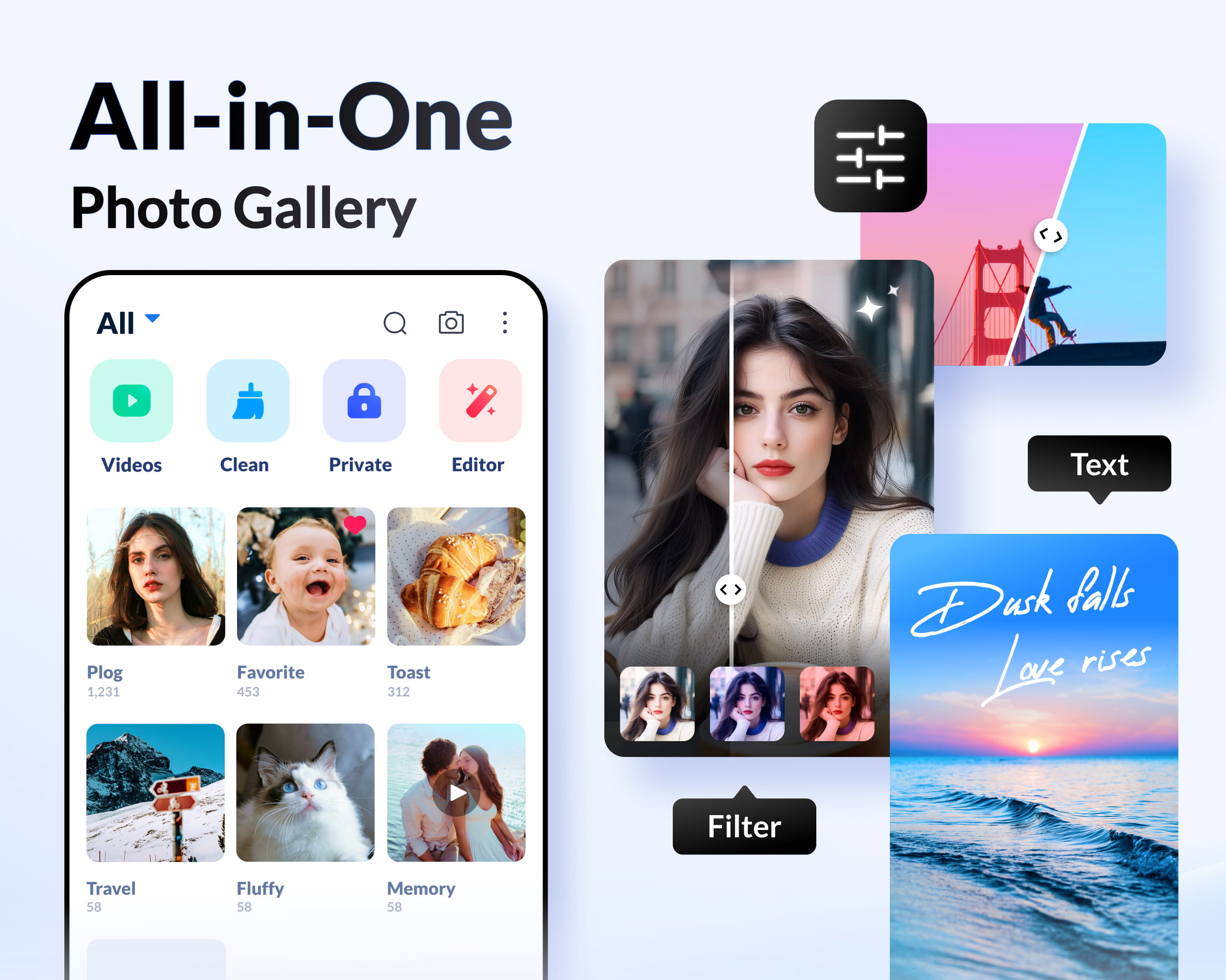 اسکرین شات 1 برنامه Gallery - Photo Gallery, Album