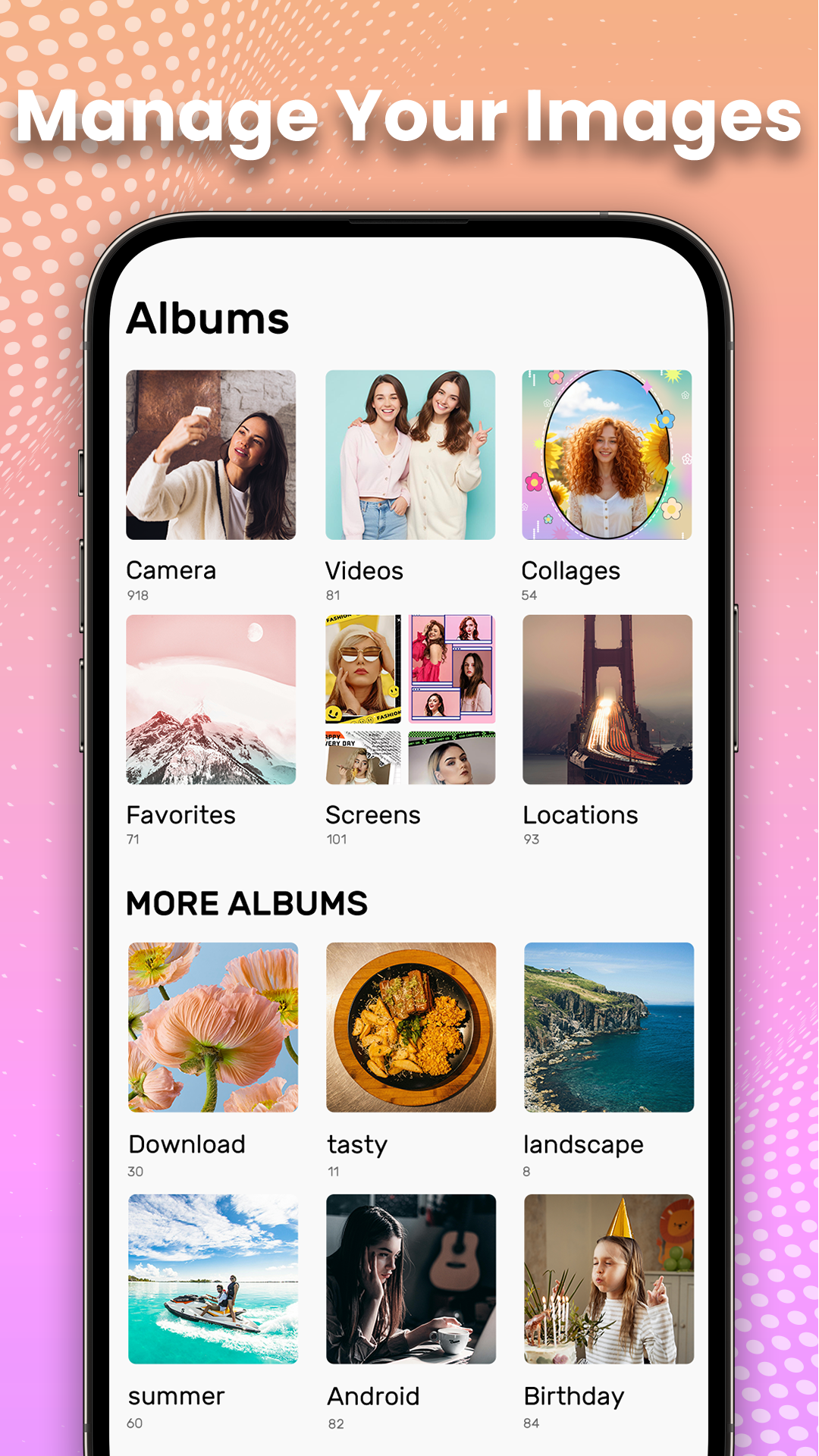 اسکرین شات 2 برنامه Gallery - Photo Gallery, Album