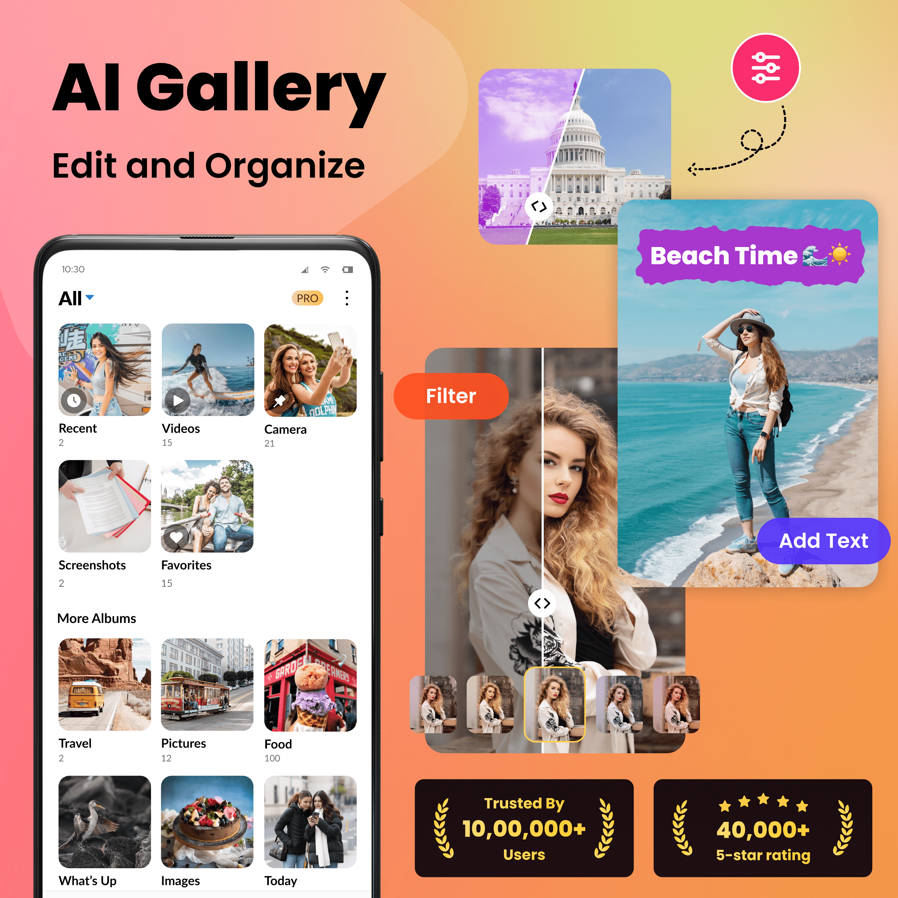 اسکرین شات 1 برنامه Gallery - Photo Gallery