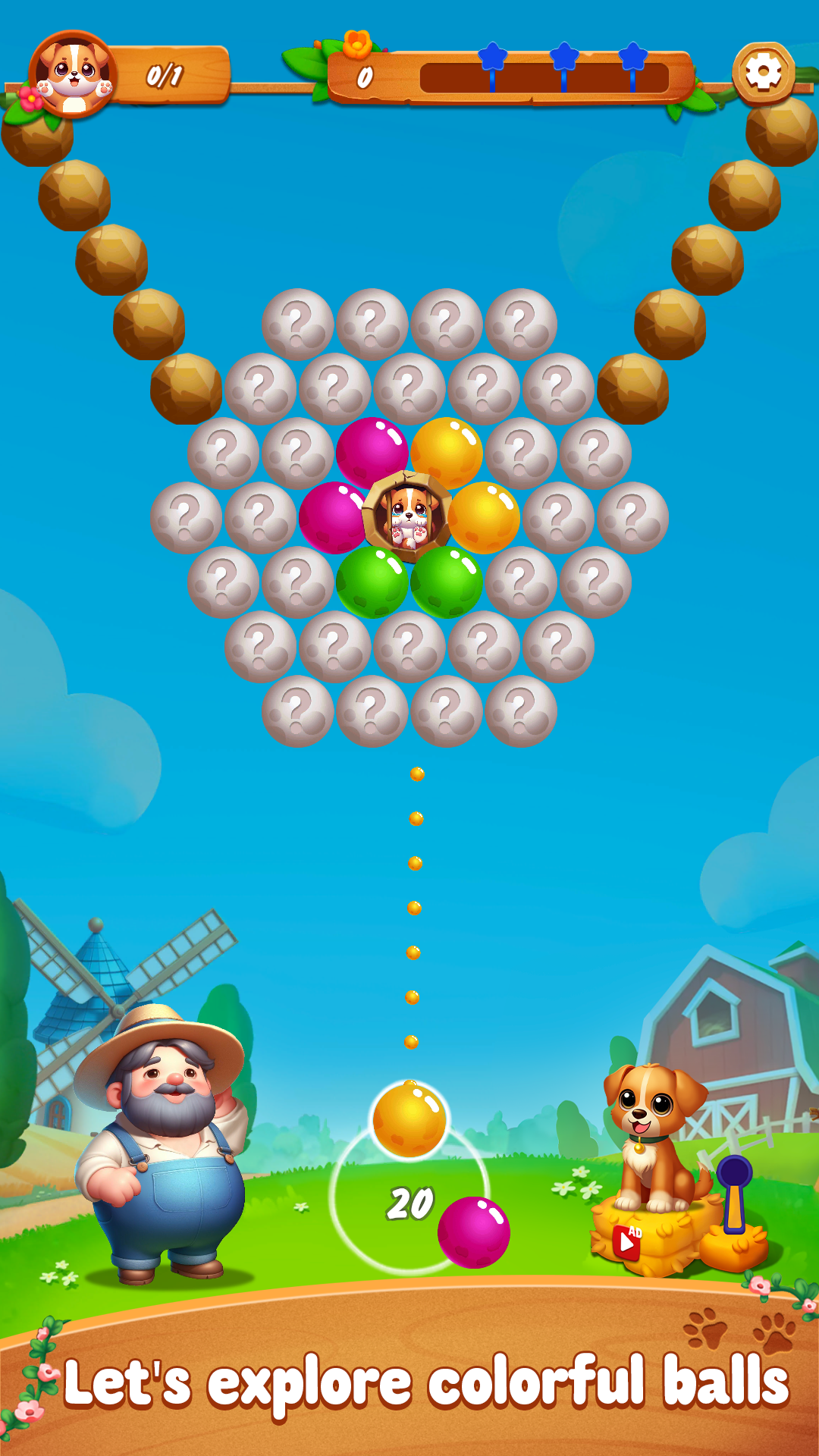اسکرین شات 6 بازی Bubble Shooter: Puppy Rescue