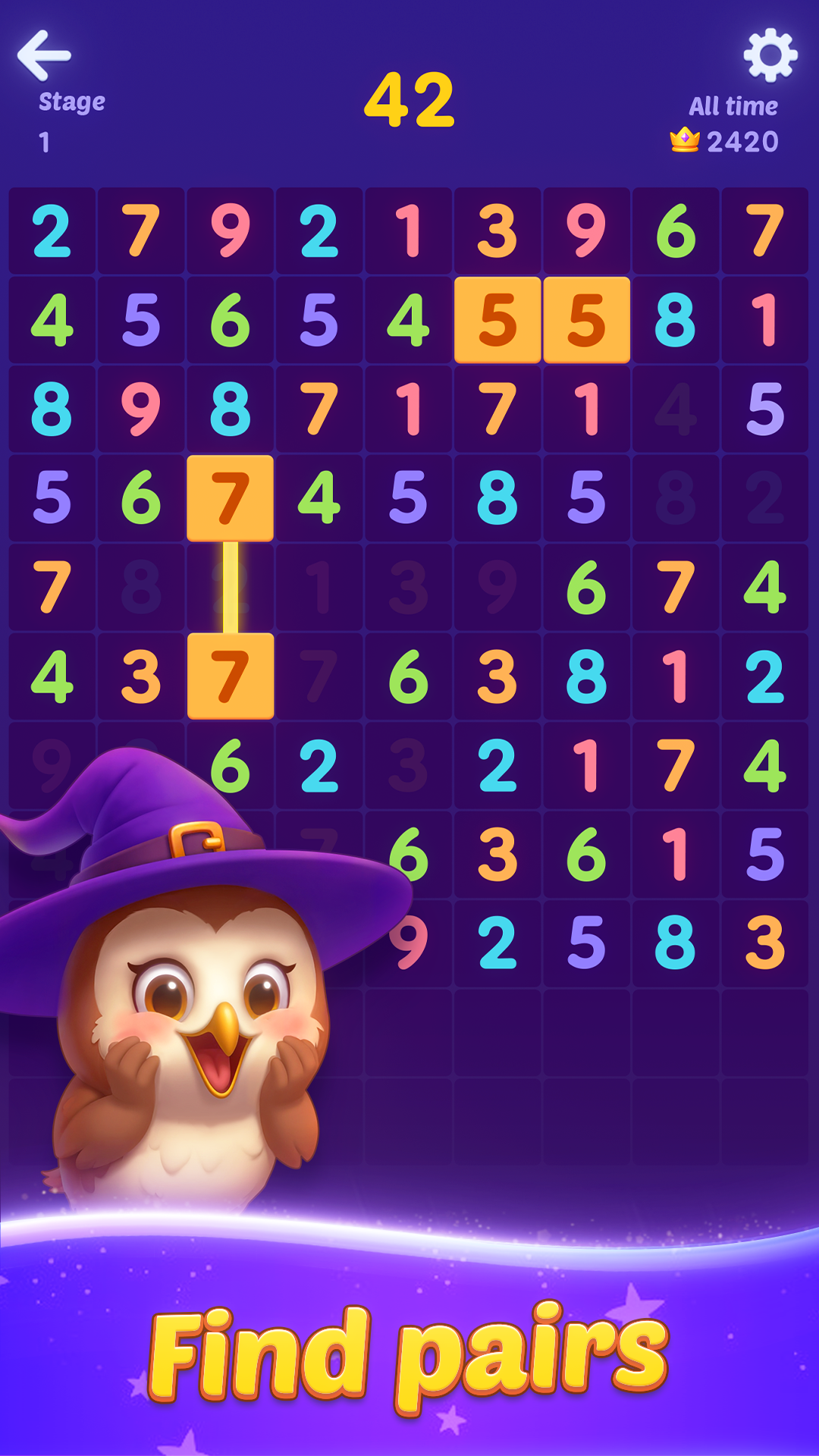 اسکرین شات 1 بازی Number Match - Magic Num Game