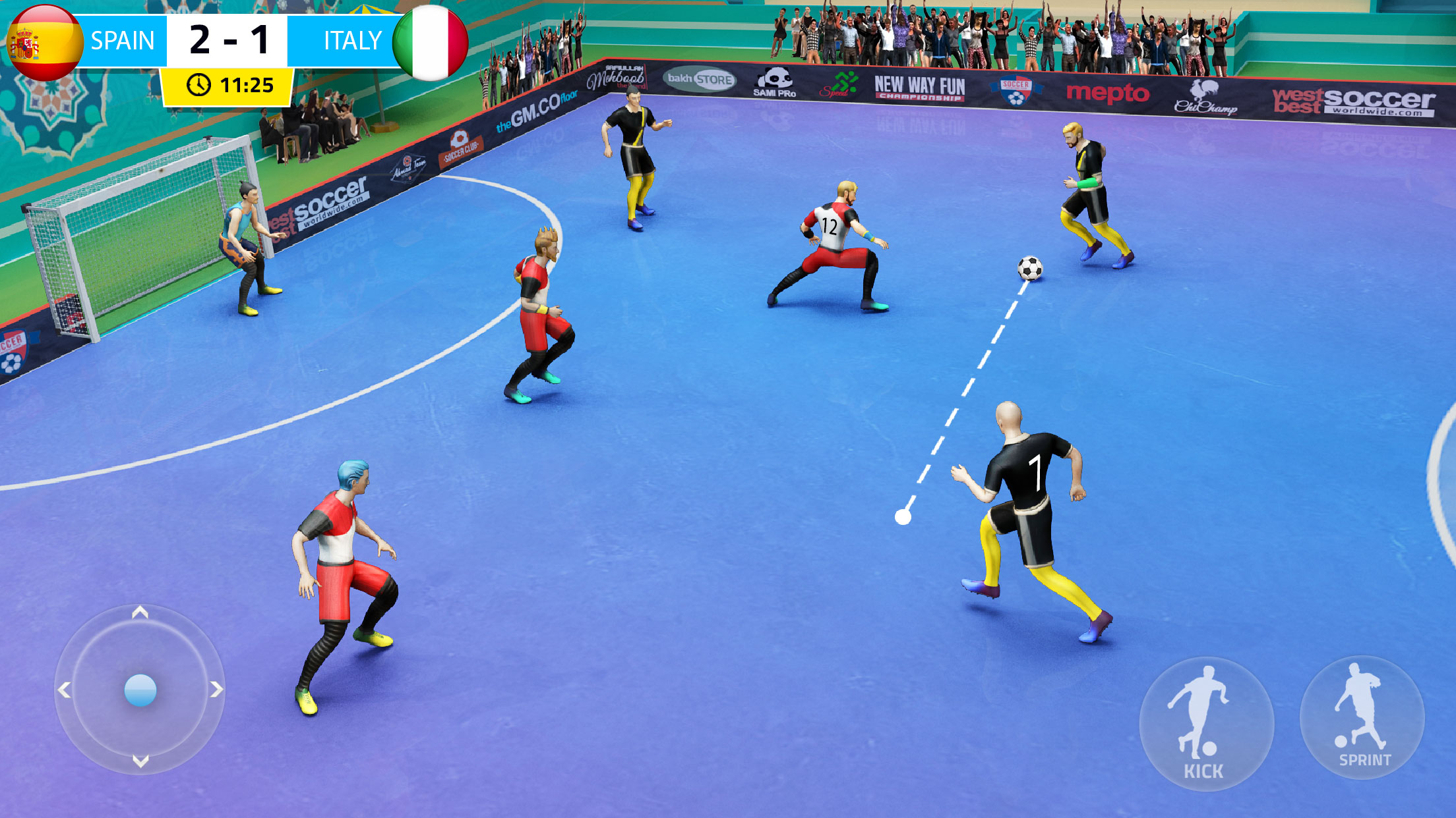 اسکرین شات 2 بازی Indoor Futsal: Football Games
