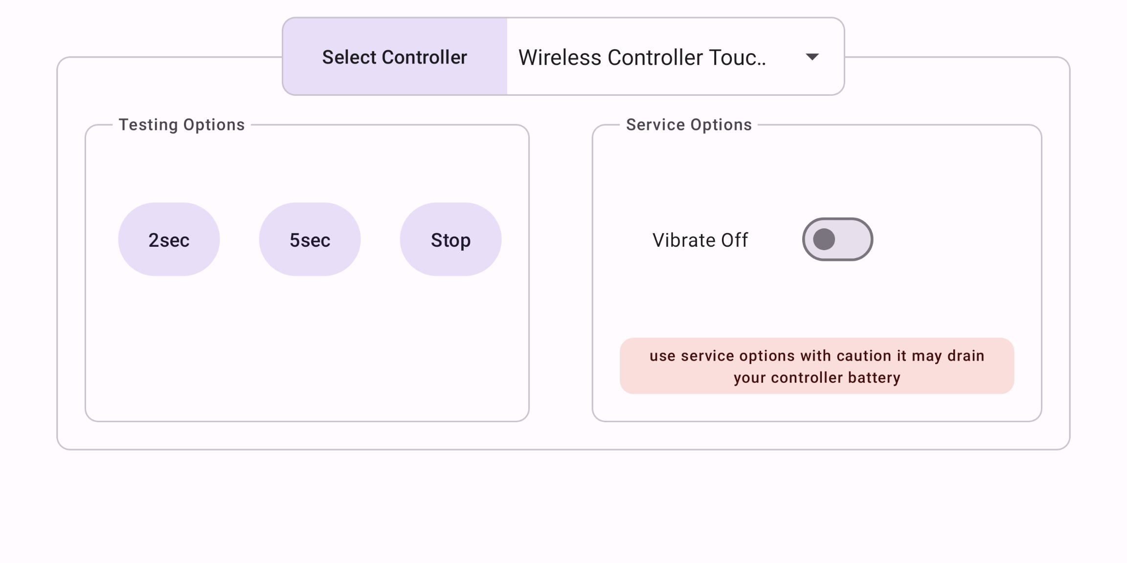 اسکرین شات 4 برنامه GamePad Tester Lite