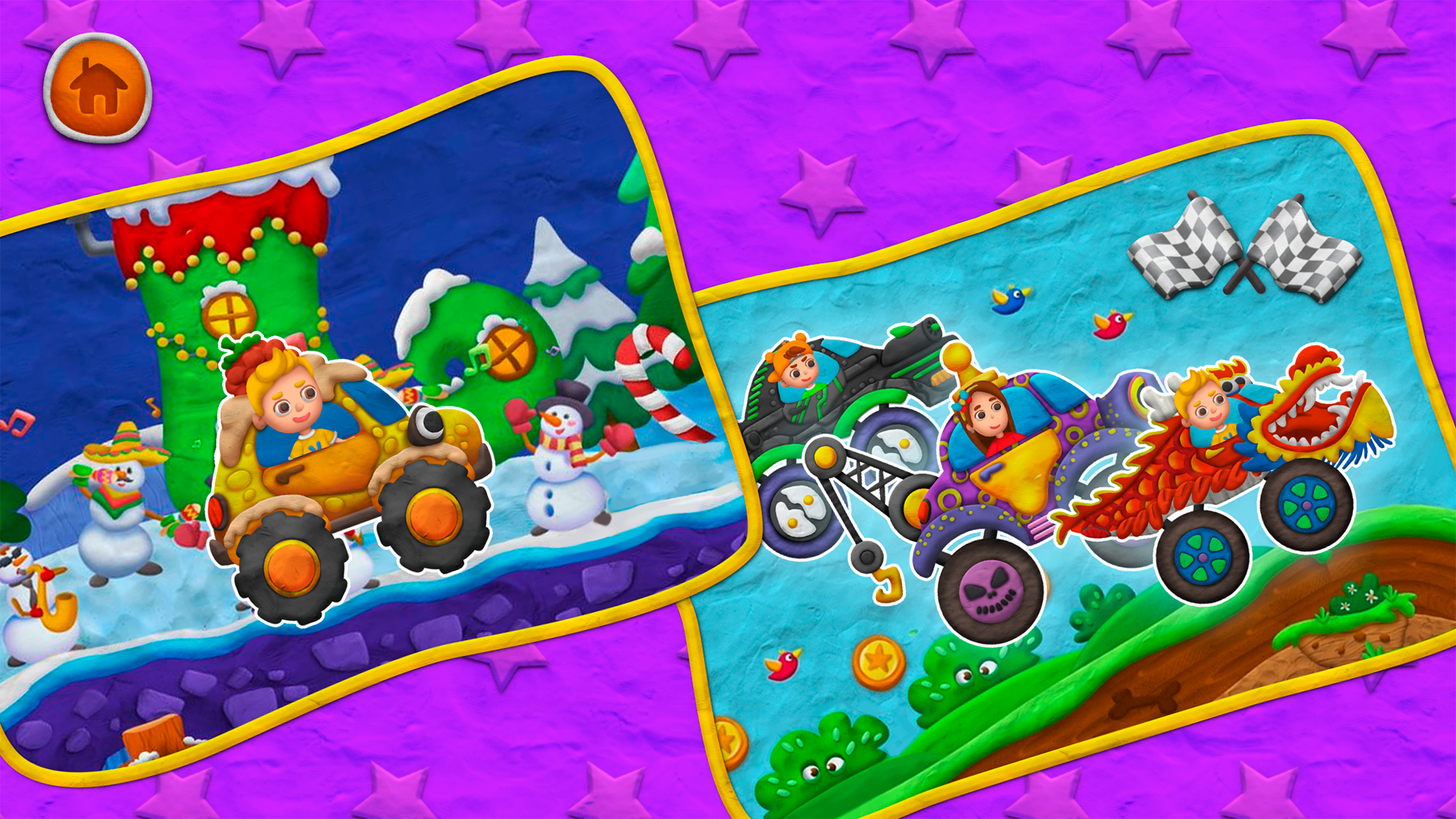 اسکرین شات 8 بازی Vlad and Niki Clay Race