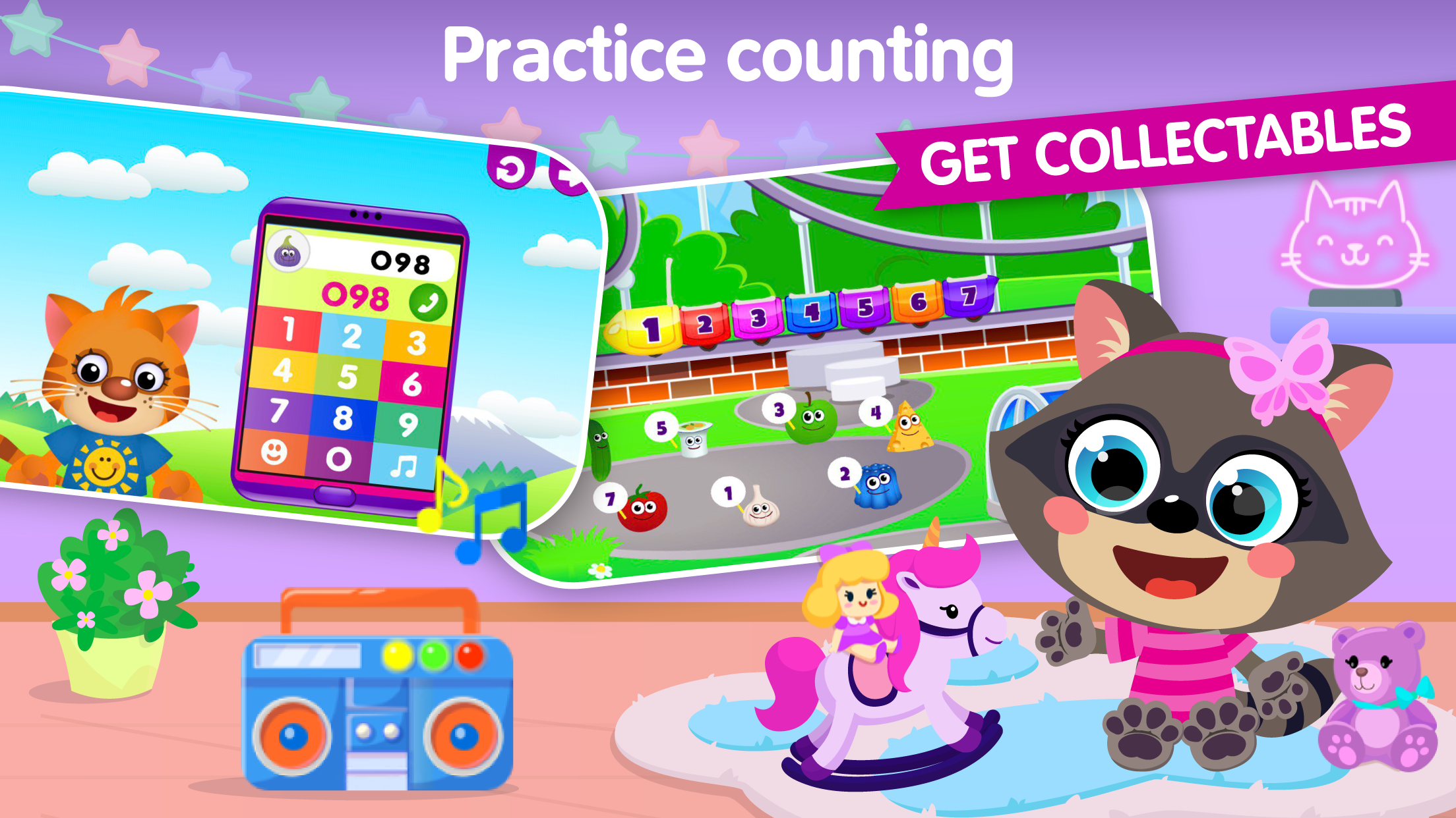 اسکرین شات 6 بازی Pet Сity Number games for kids