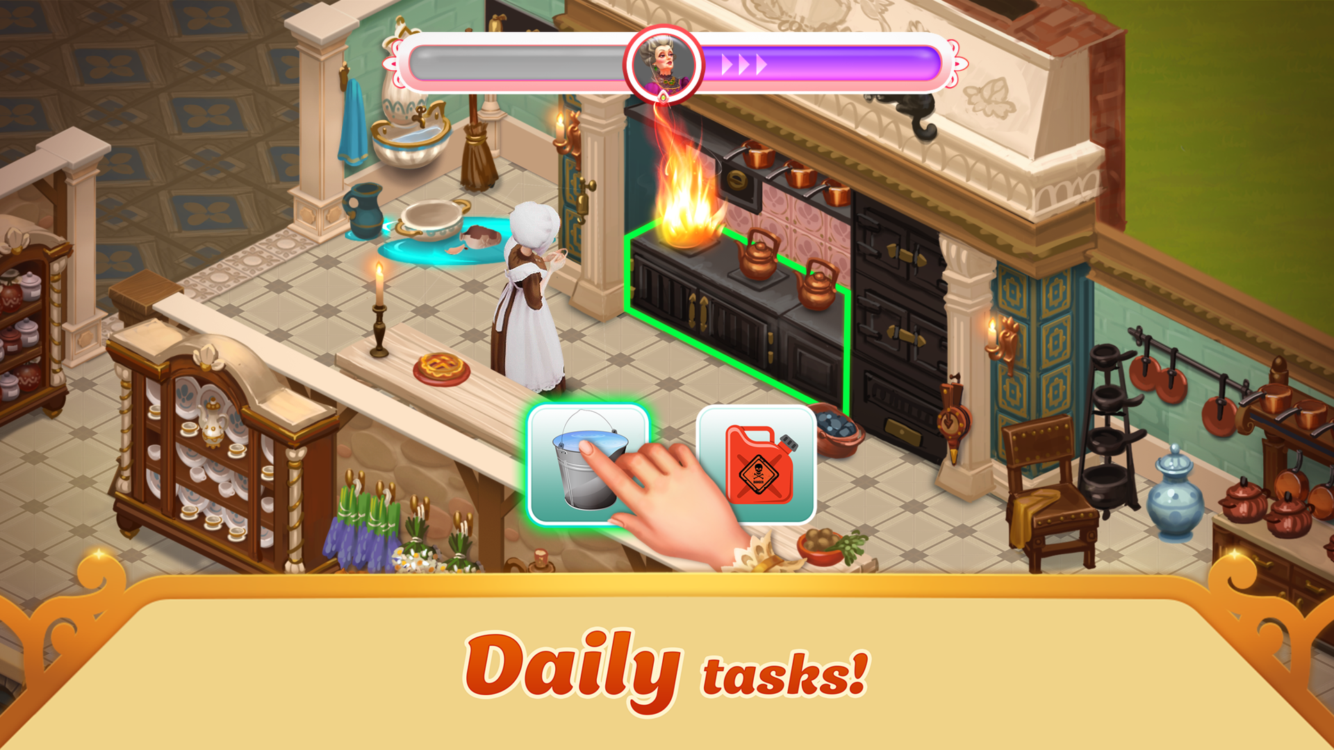 اسکرین شات 5 بازی Storyngton Hall: Match 3 games