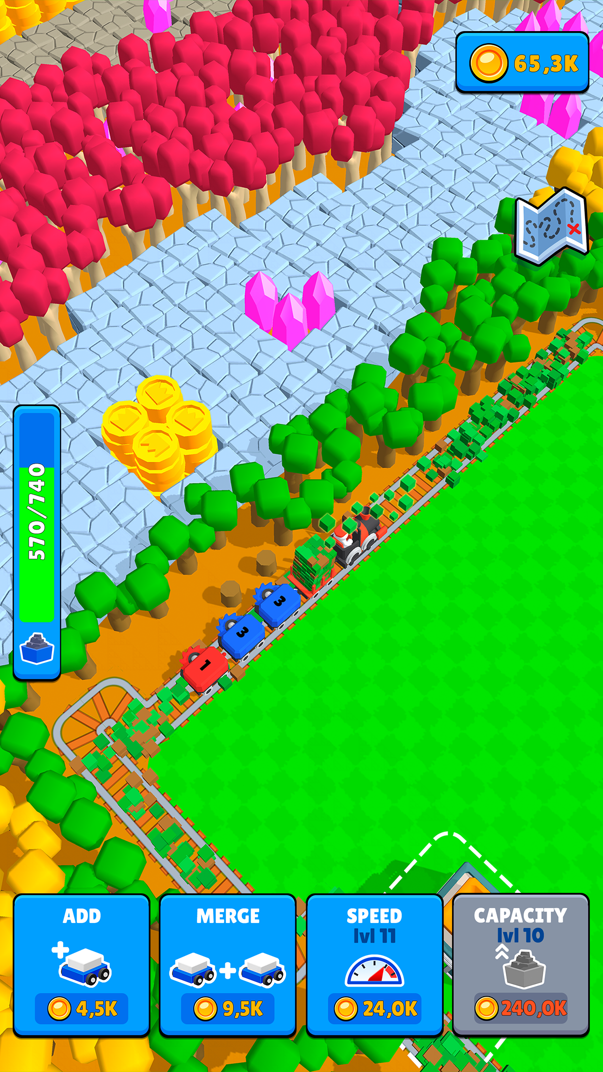 اسکرین شات 6 بازی Train Miner: Idle Railway Game