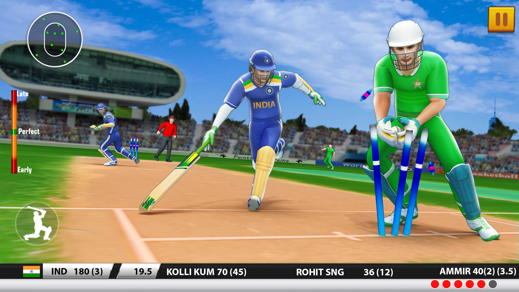 اسکرین شات 1 برنامه Ultimate Cricket Games: League