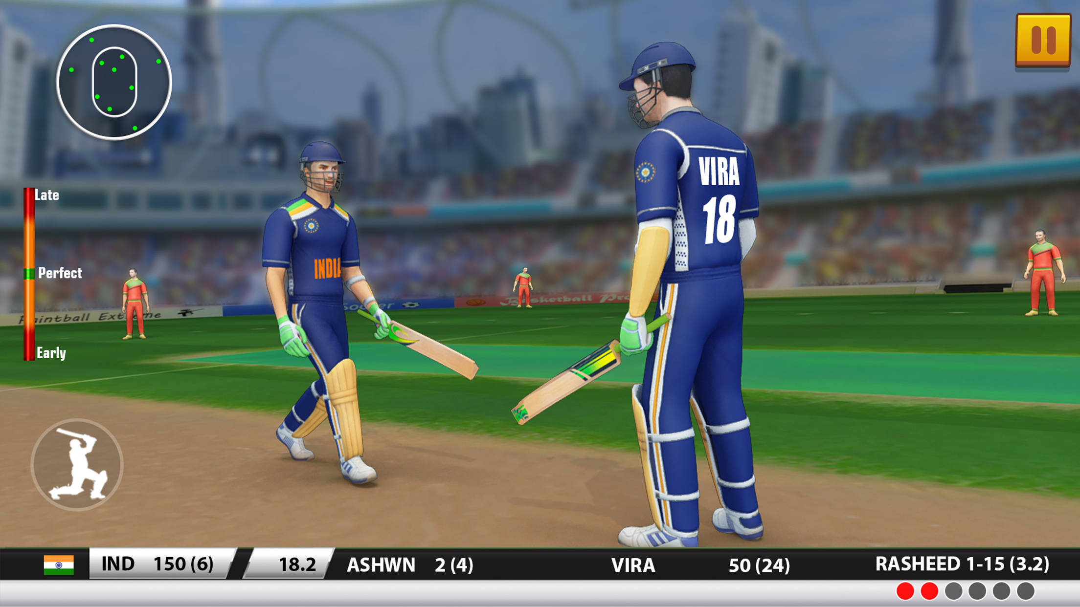 اسکرین شات 4 برنامه Ultimate Cricket Games: League