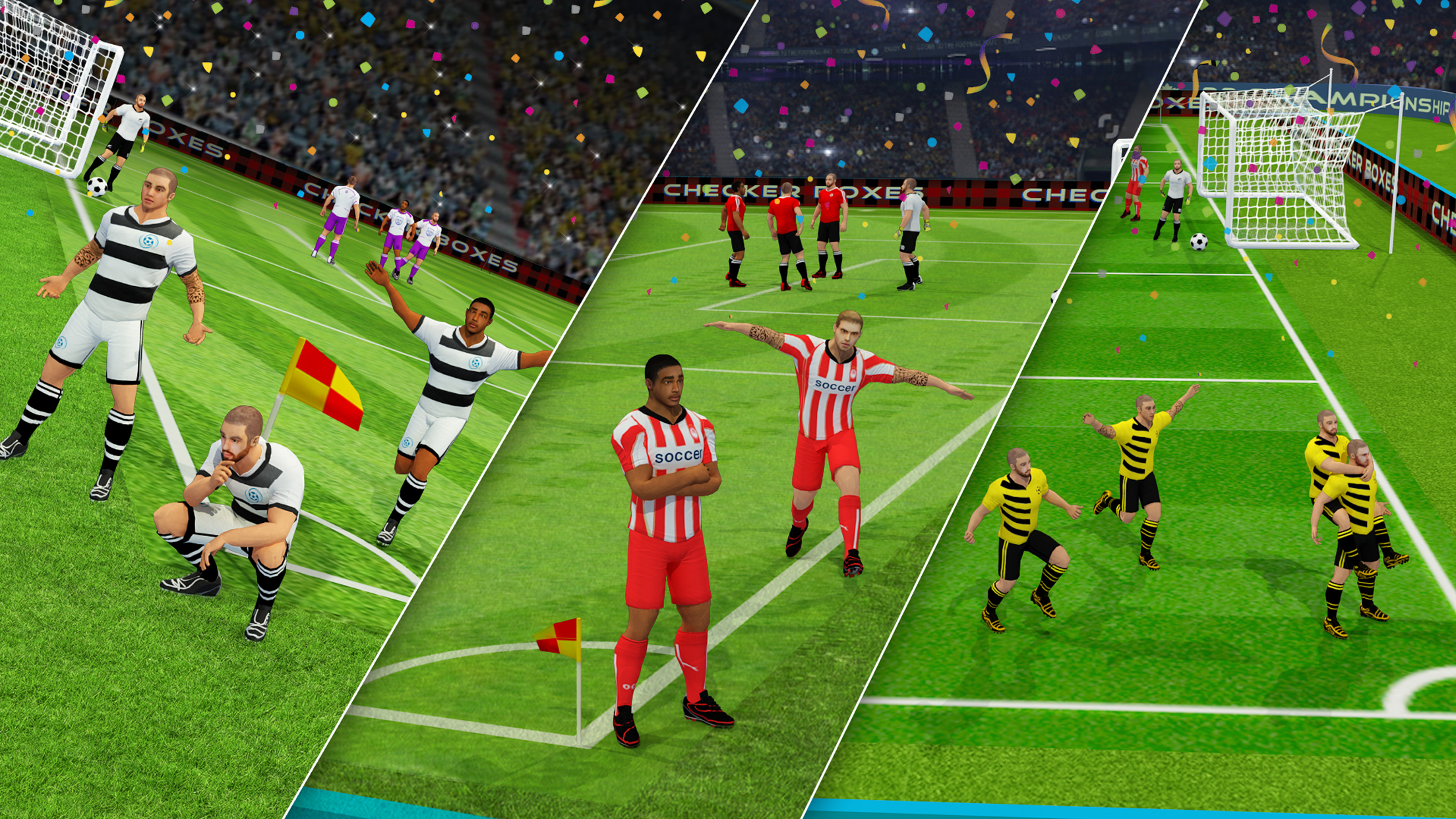 اسکرین شات 5 برنامه Play Soccer: Football Games