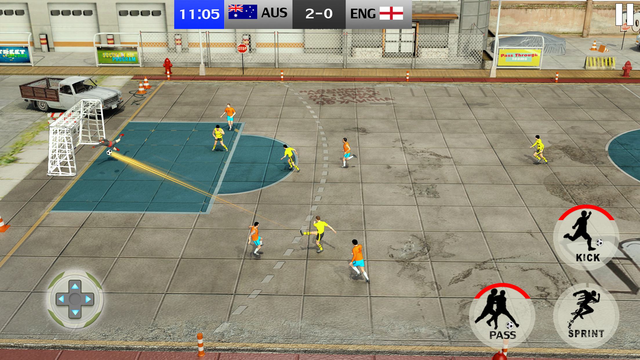 اسکرین شات 1 برنامه Street Soccer Simulator