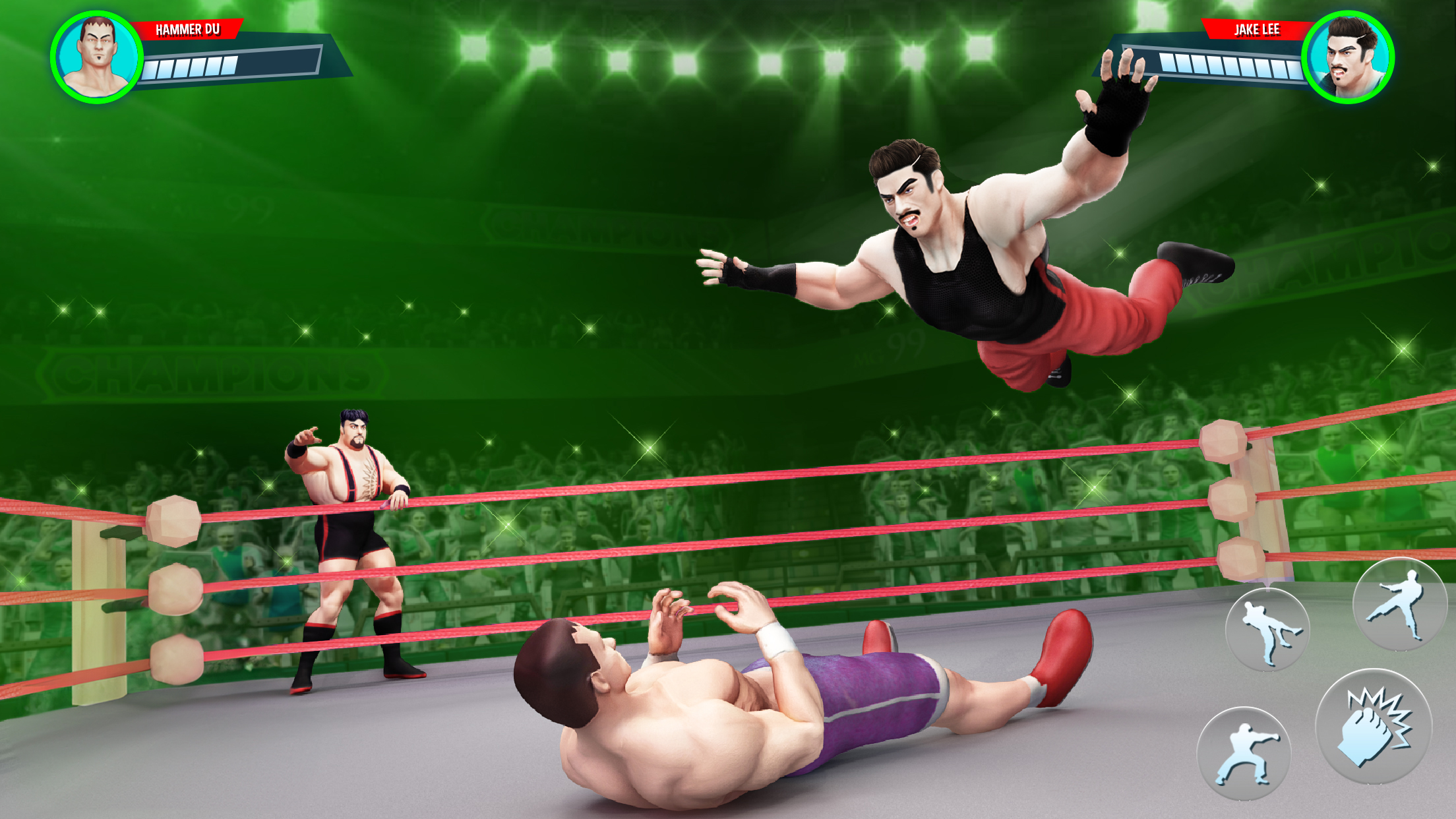 اسکرین شات 6 بازی Champions Ring: Wrestling Game
