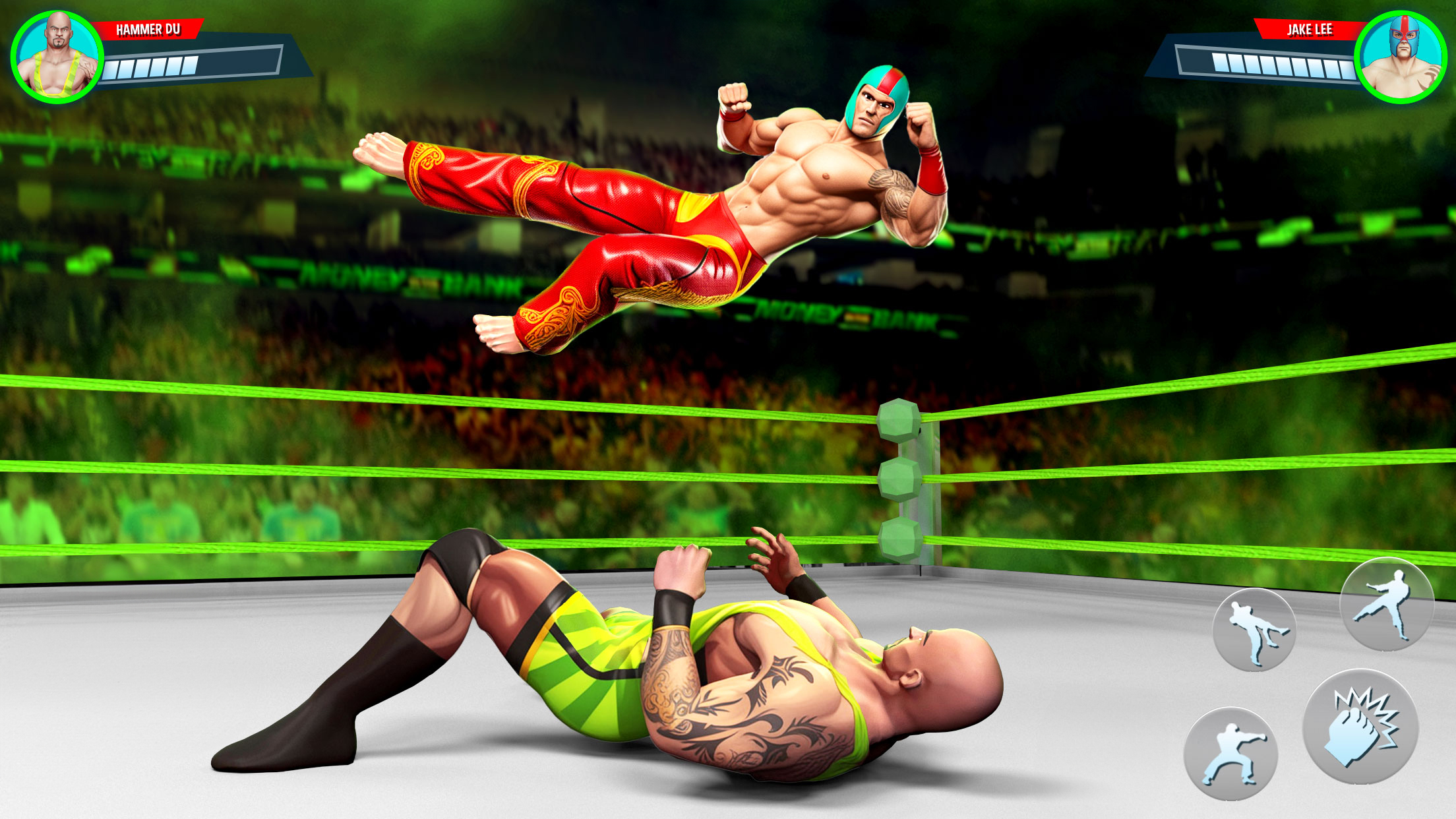 اسکرین شات 2 بازی Champions Ring: Wrestling Game