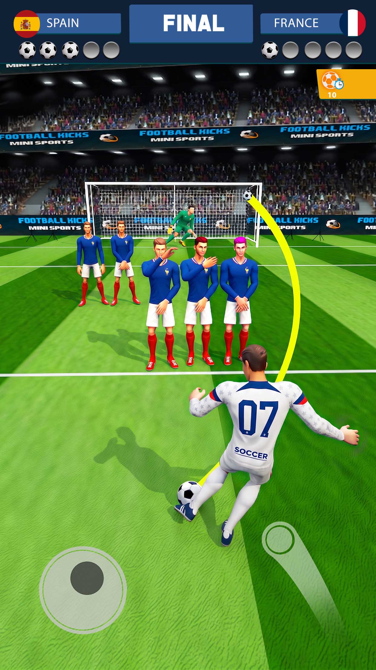 اسکرین شات 1 بازی Football Kicks Strike Game