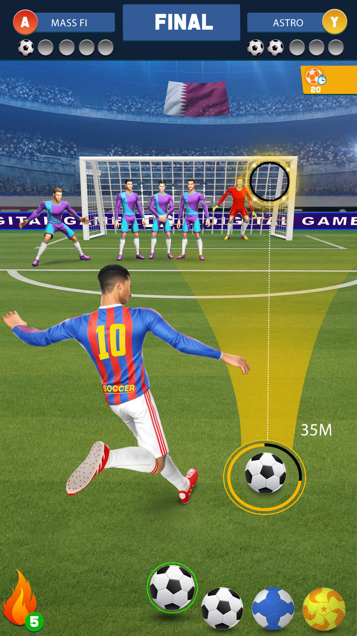 اسکرین شات 5 بازی Football Kicks Strike Game