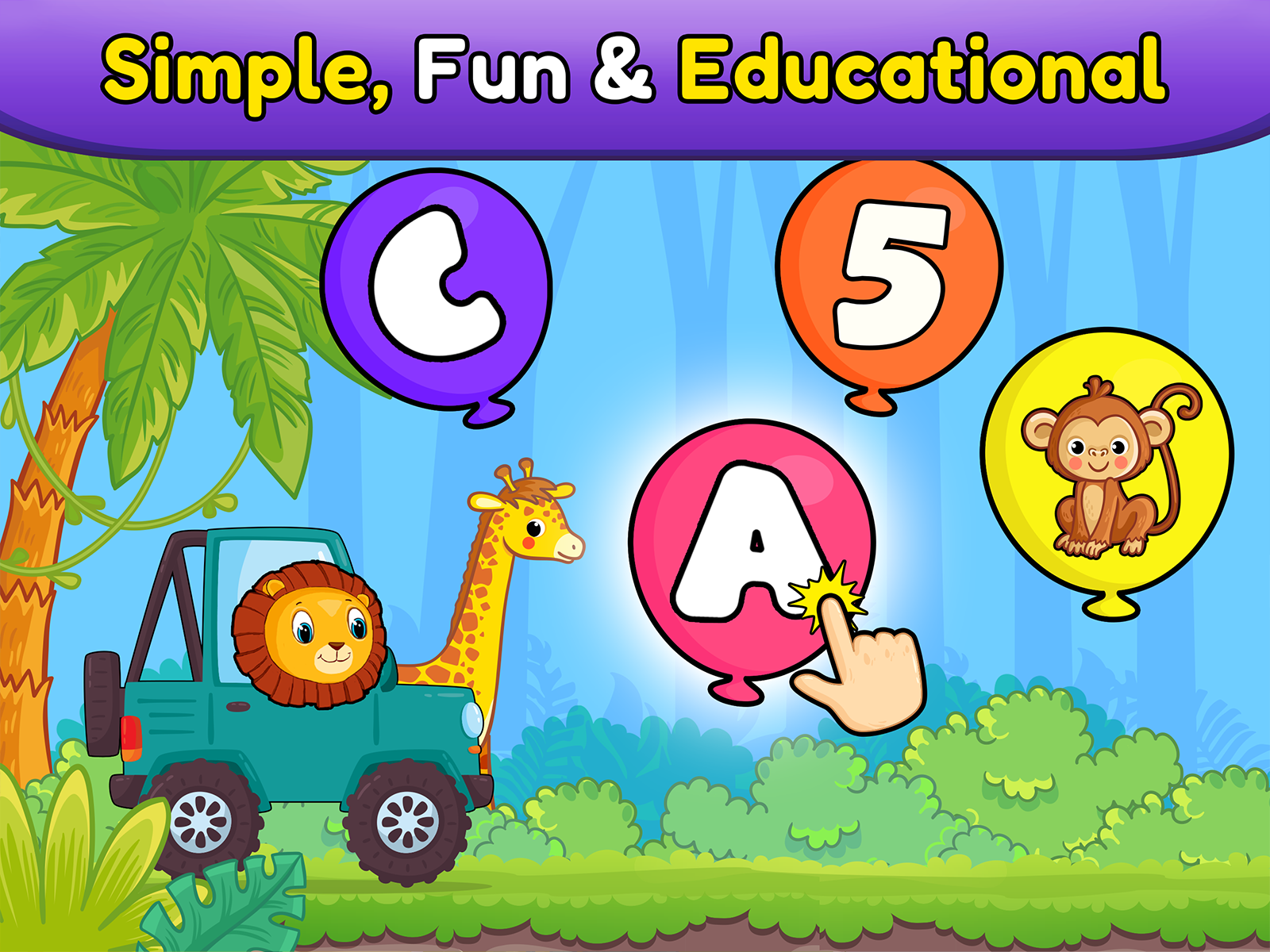 اسکرین شات 2 بازی Balloon Pop Kids Learning Game