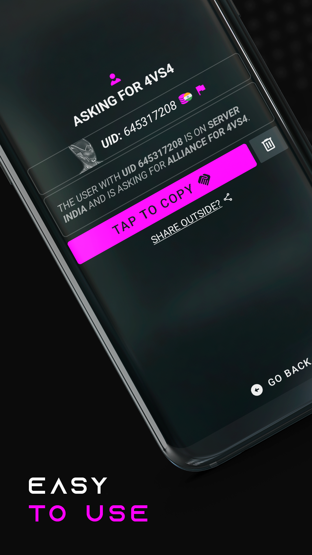 اسکرین شات 5 برنامه List, Copy And Invite