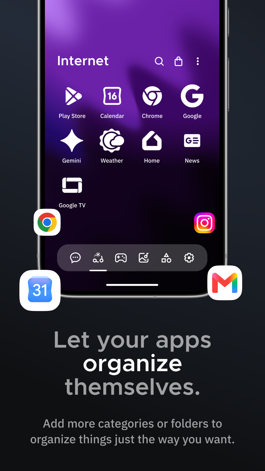 اسکرین شات 5 برنامه Smart Launcher 6 ‧ Home Screen